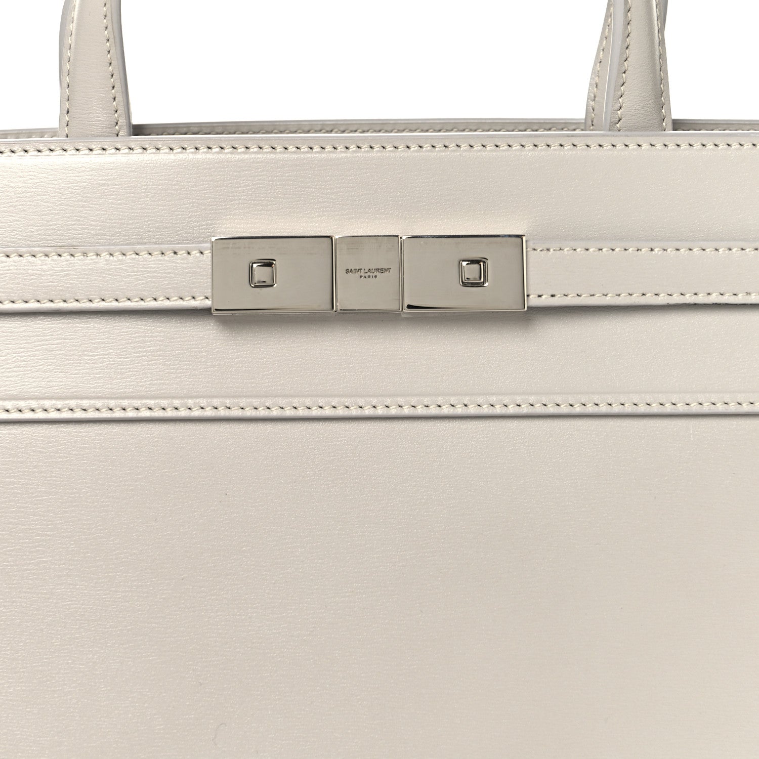 Calfskin Small Manhattan Shopper Tote Granite