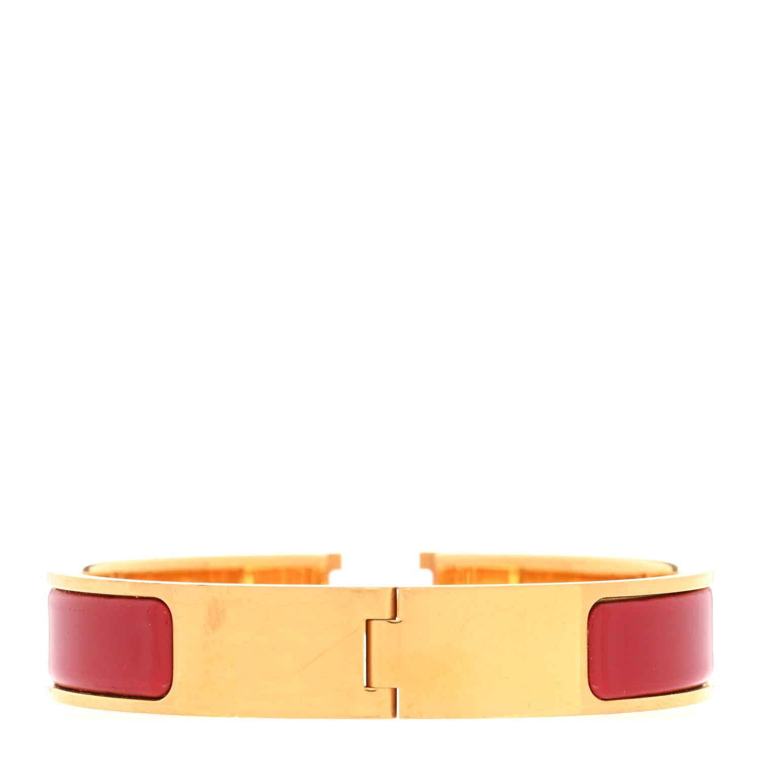 Enamel Narrow Clic Clac H Bracelet PM Rouge Vif