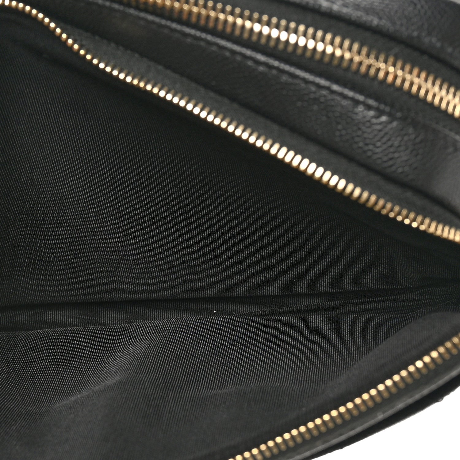 Caviar Quilted Waist Bag With Pouch Black