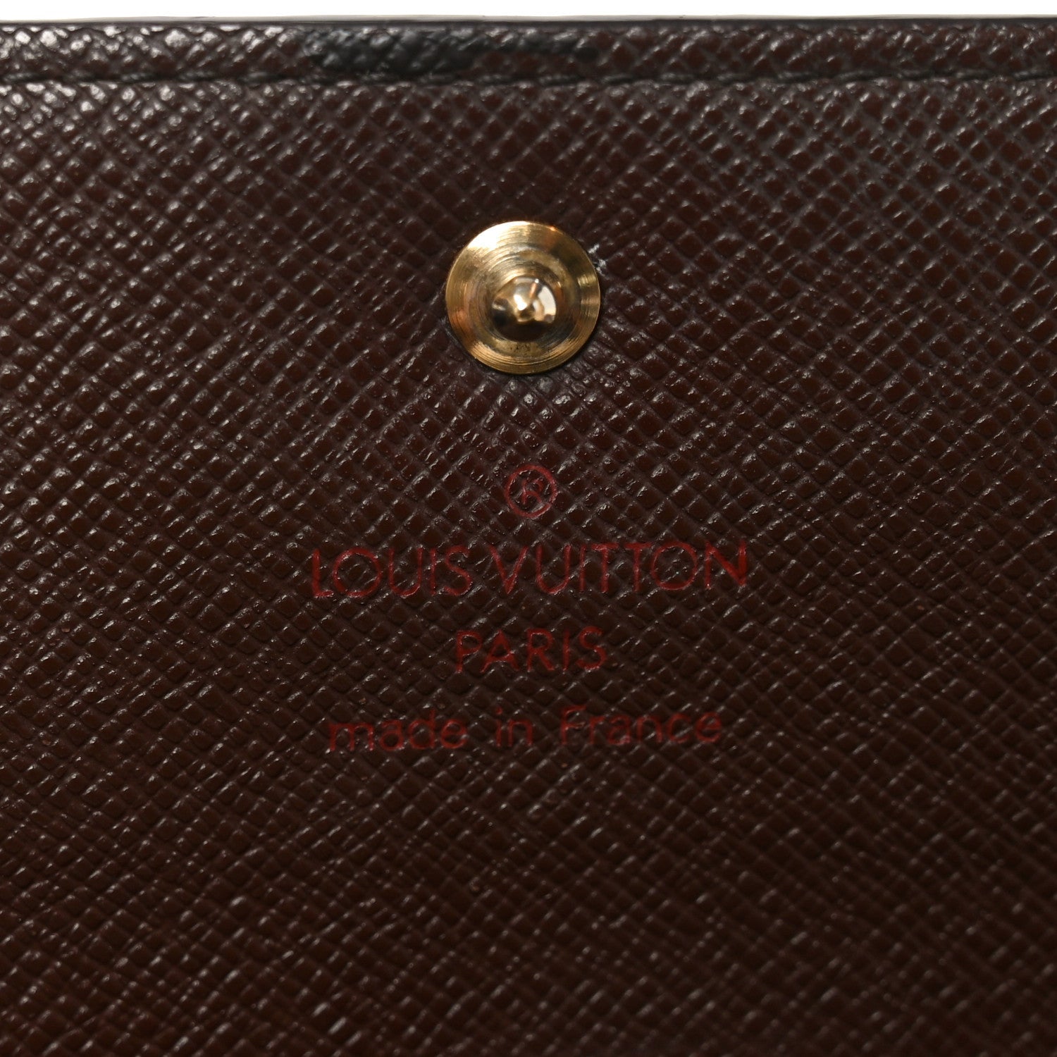 Damier Ebene Porte Tresor Etui Papier Wallet