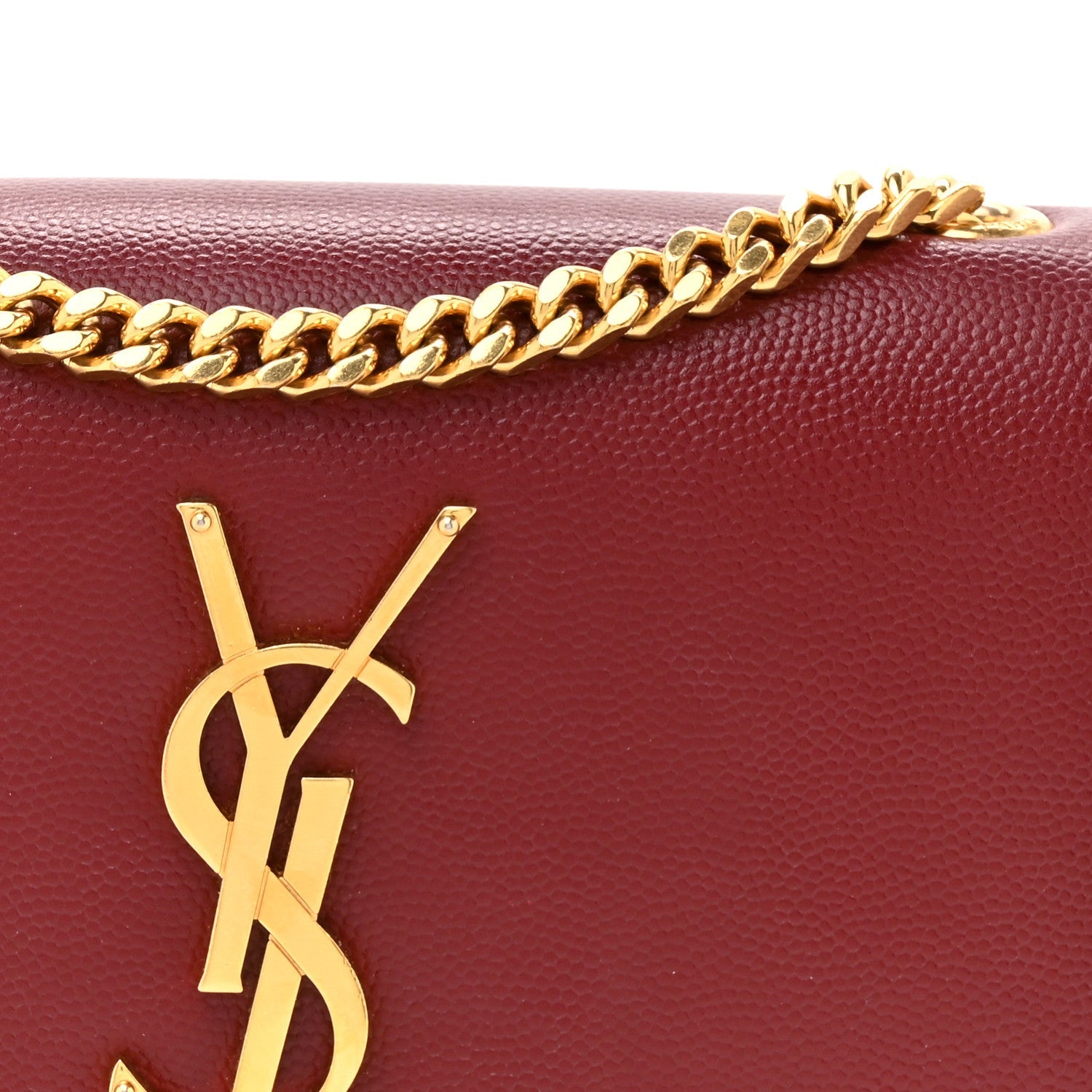 Grain De Poudre Small Monogram Kate Satchel Red