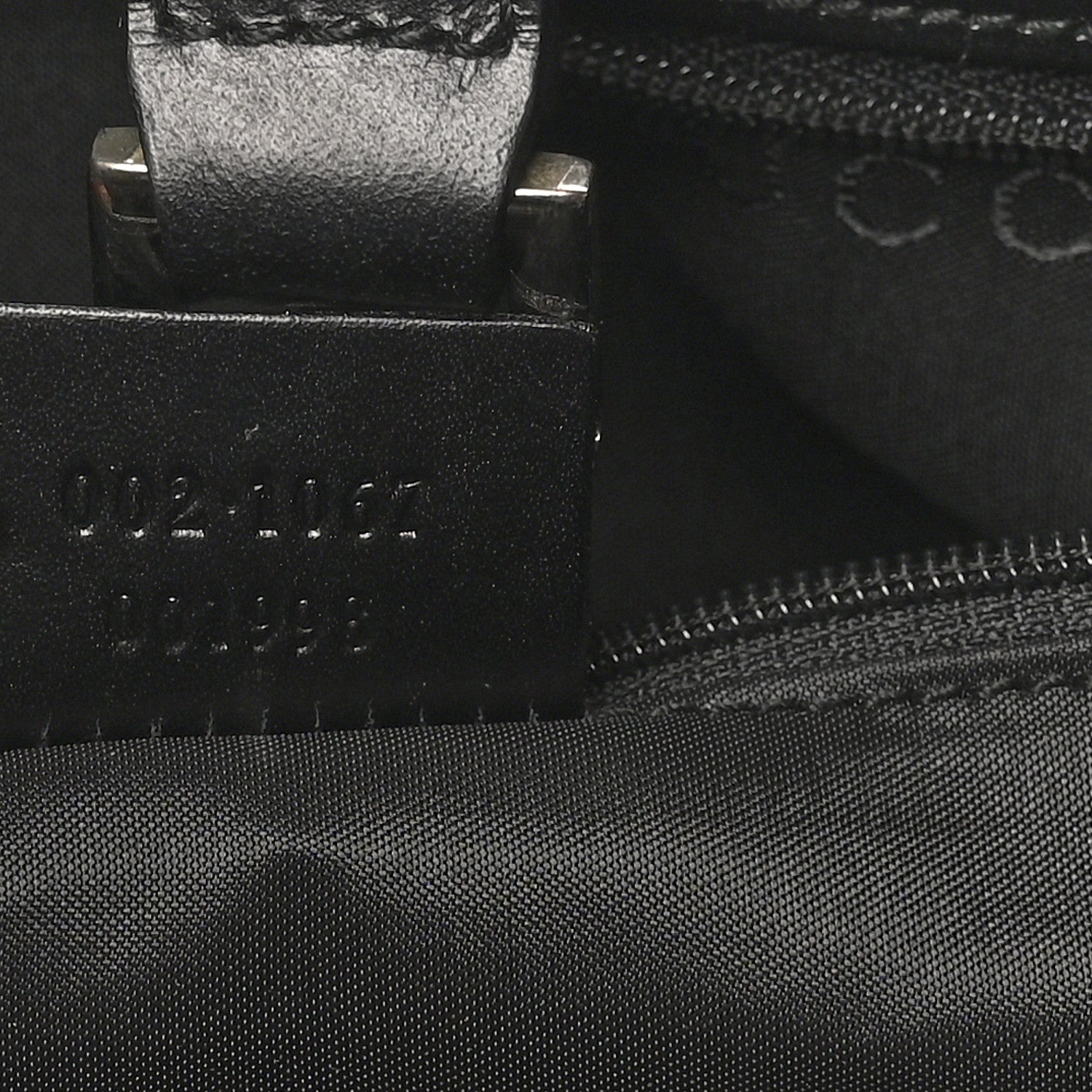 Monogram Bardot Shoulder Bag Black
