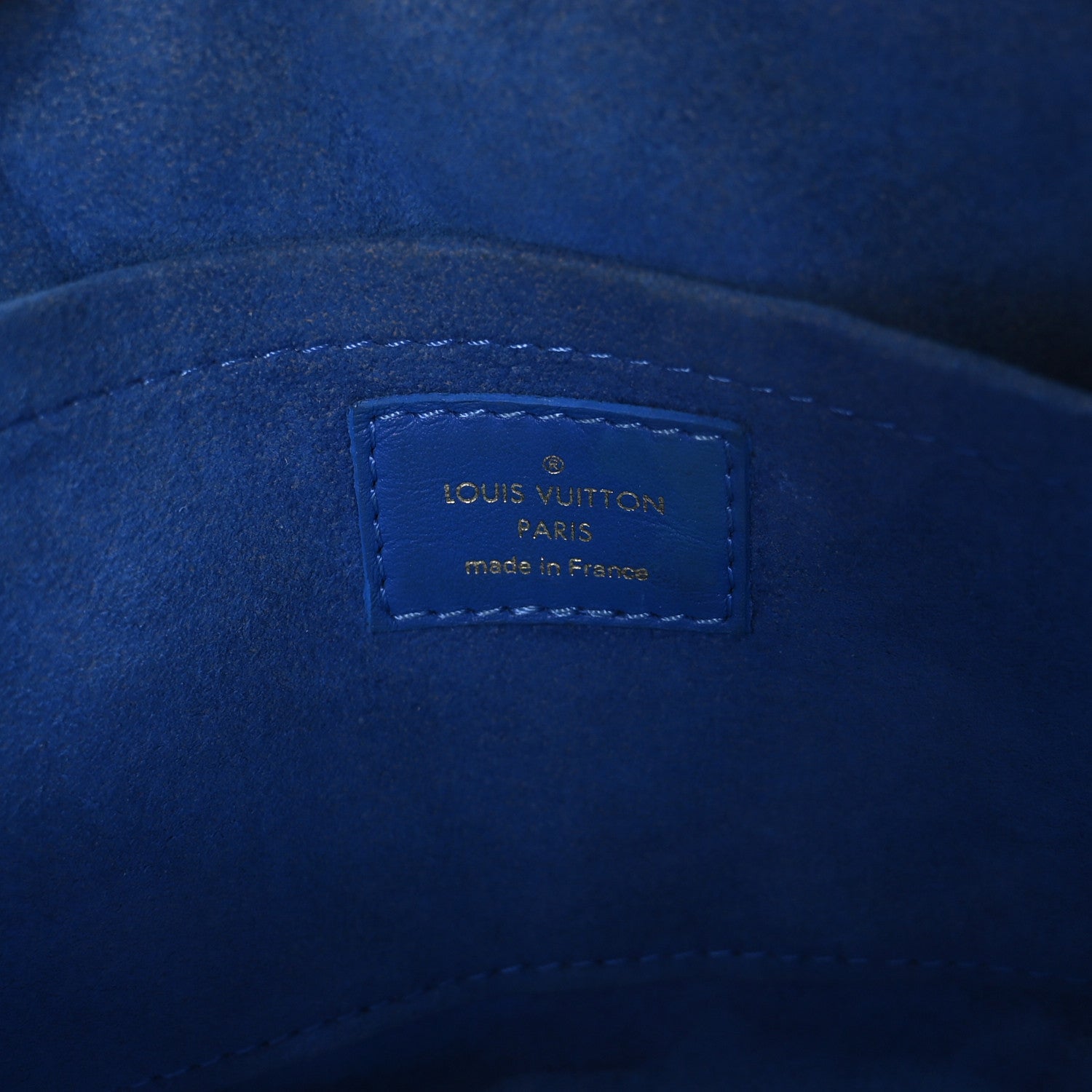 Calfskin New Wave Camera Bag Bleu Neon