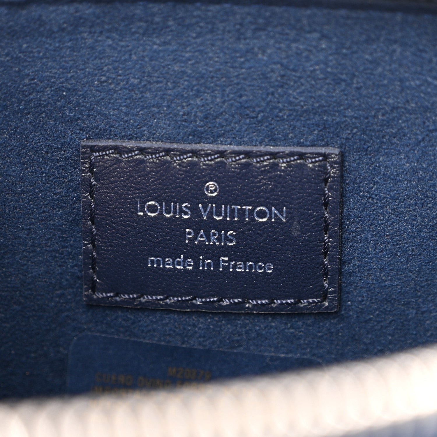 Lambskin Embossed Monogram Coussin PM Navy