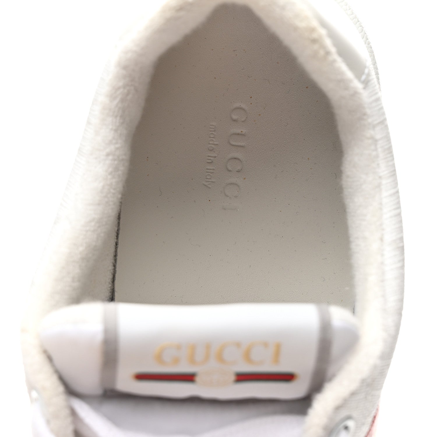 GG Monogram Web Screener Sneakers 38 White Grey Pink