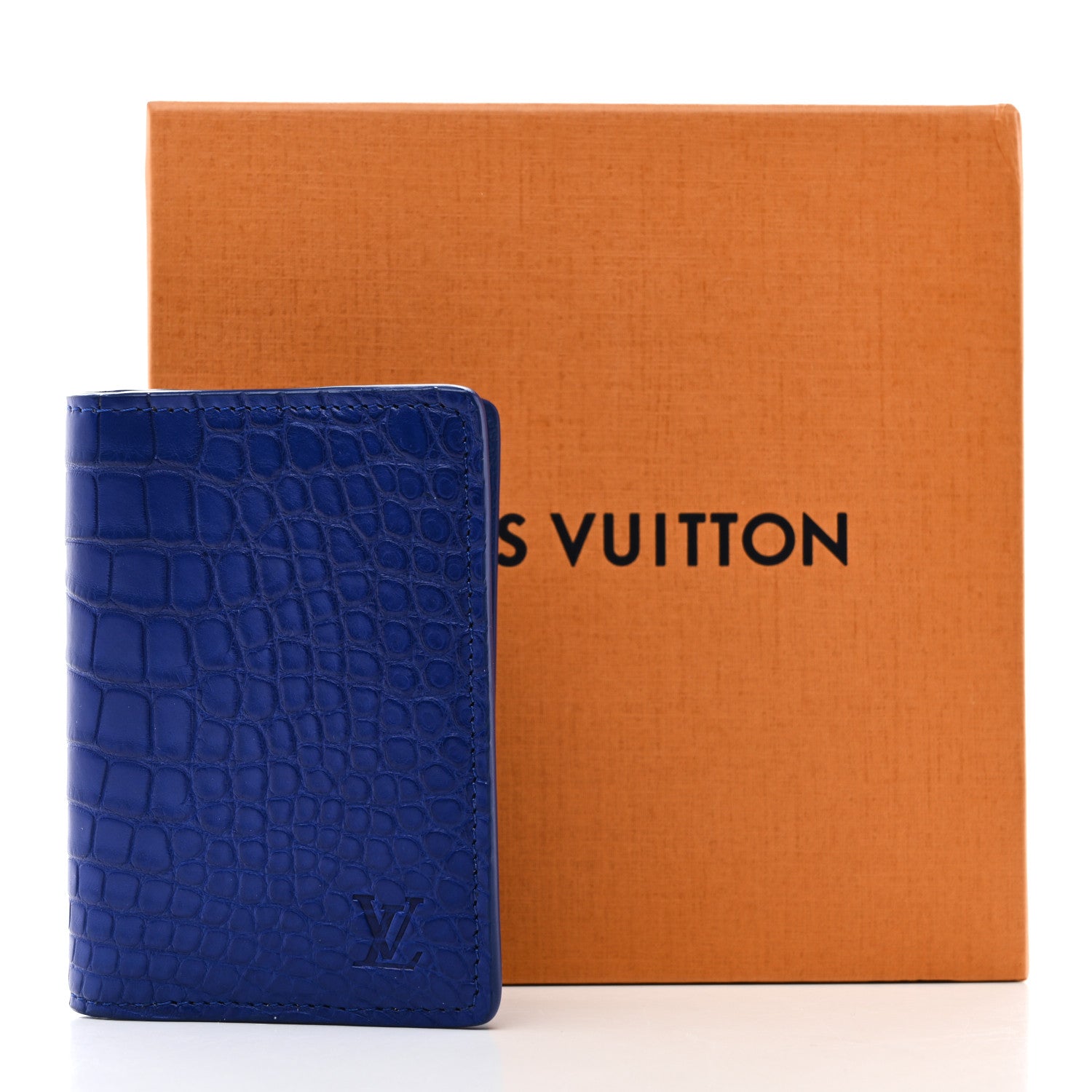 Crocodile Pocket Organizer Bleu De Methylene