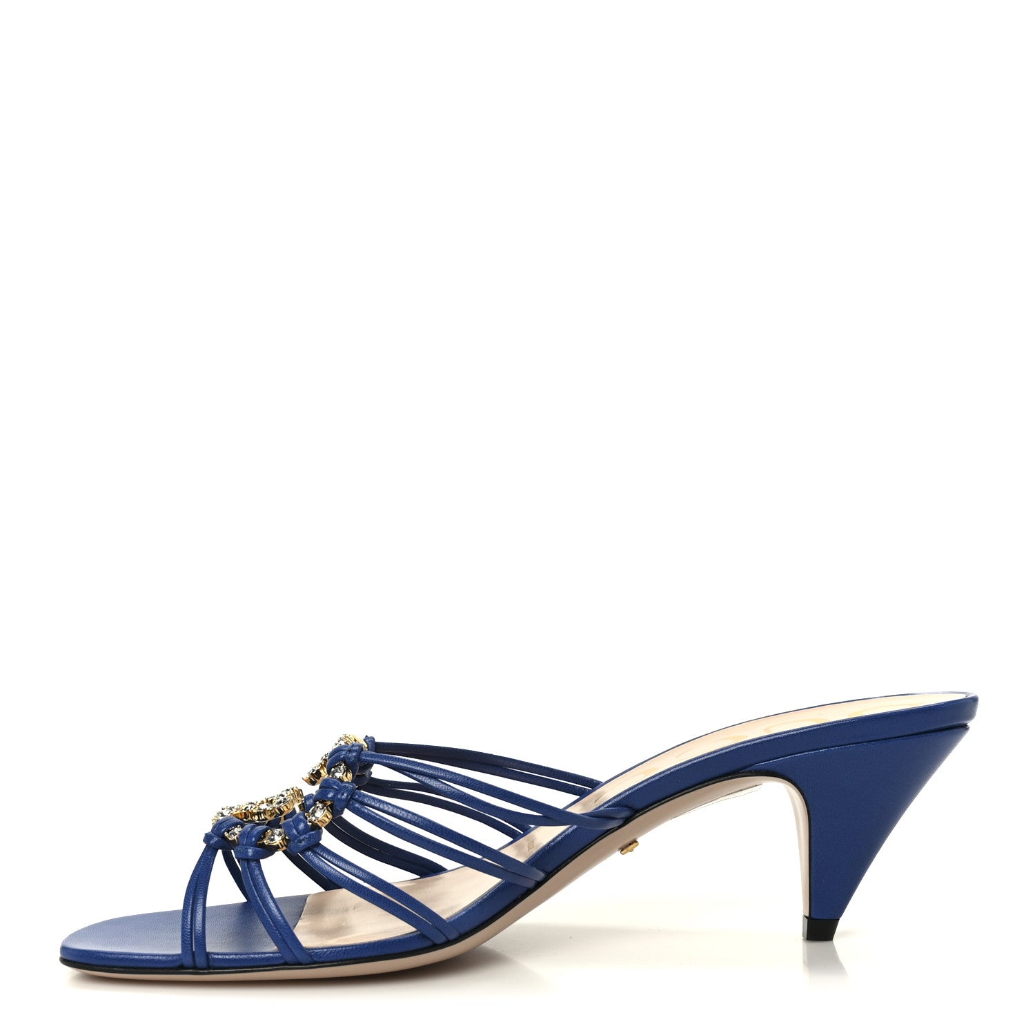 Malaga Kid Crystal GG Isa Ankle Strap 55mm Sandals 37 Rio Blue