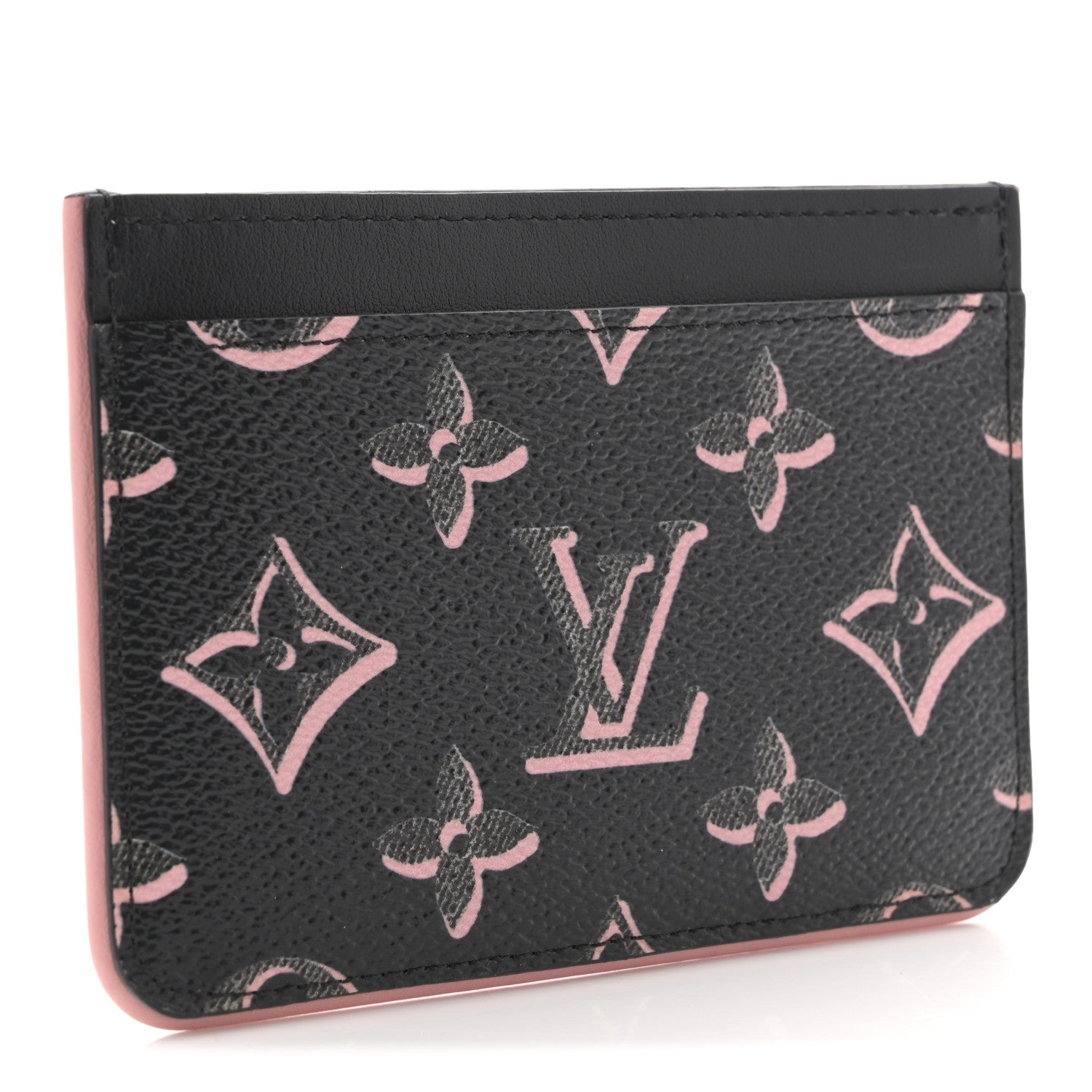 Monogram Fall for You LV Side-Up Card Holder Black