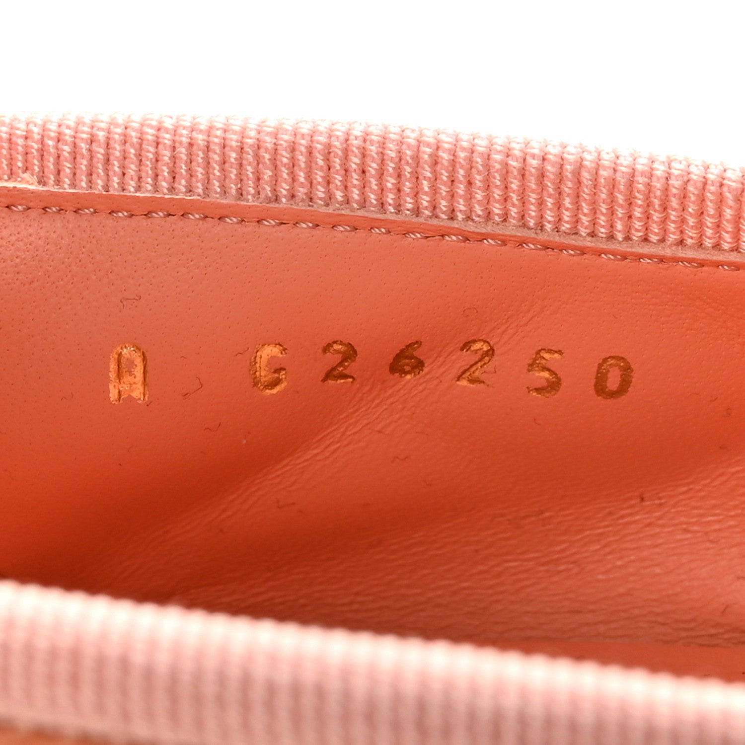 Suede Quilted Cap Toe CC Ballerina Flats 37 Light Orange