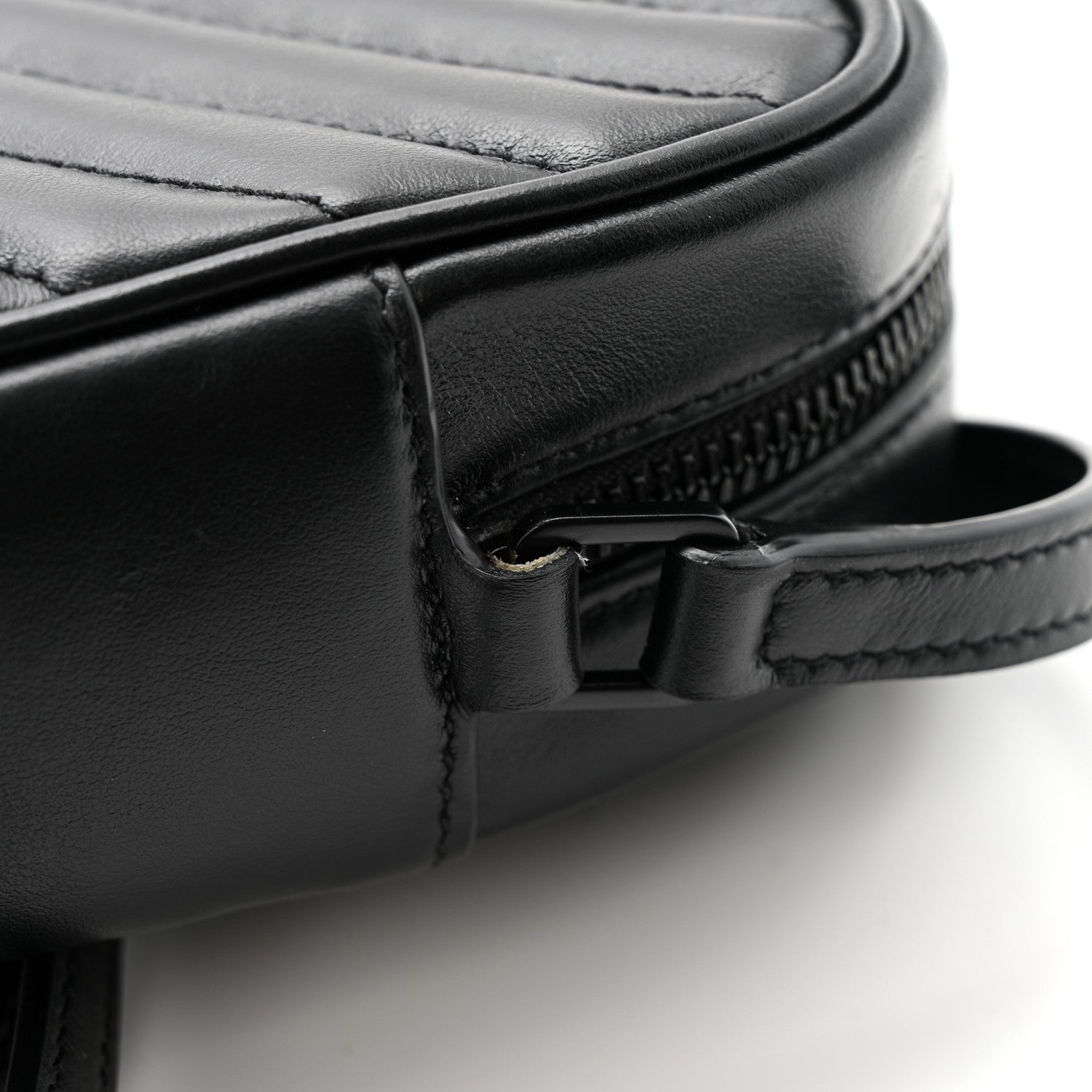 Calfskin Matelasse Monogram Monochrome Lou Camera Bag Black