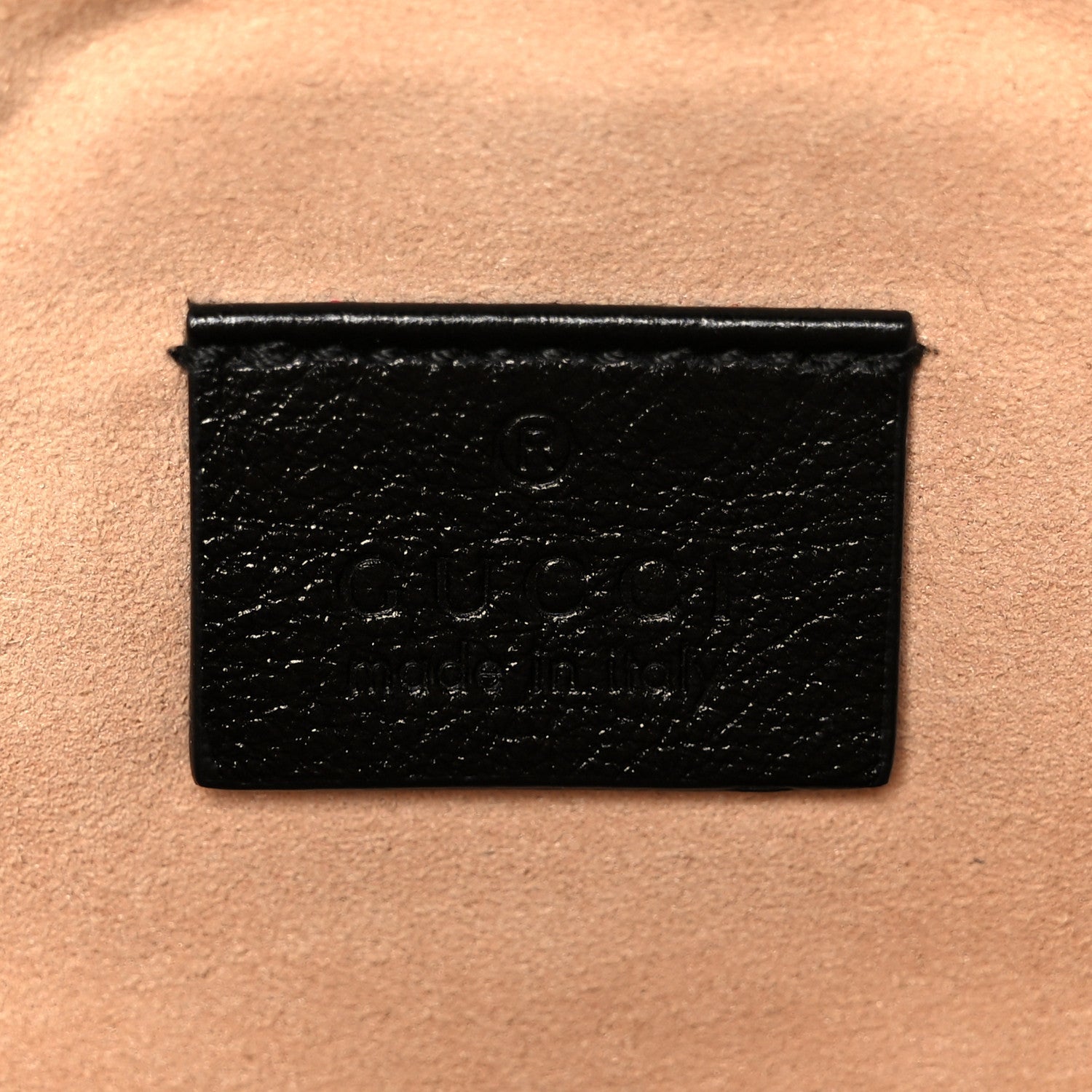 Azalea Calfskin Matelasse Heart GG Marmont Zip Pouch Black