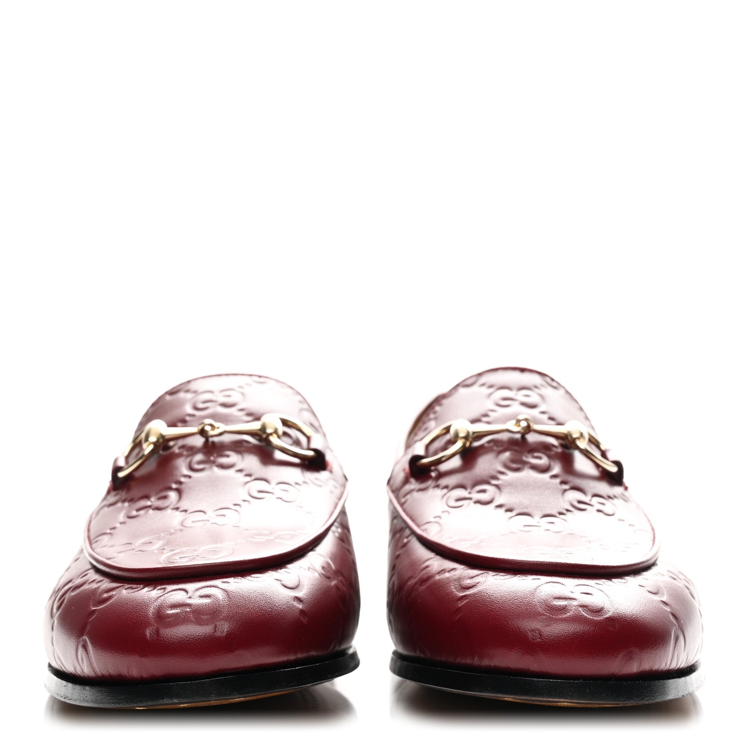 Guccissima Womens Jordaan Loafers 37.5 Rosso Ancora