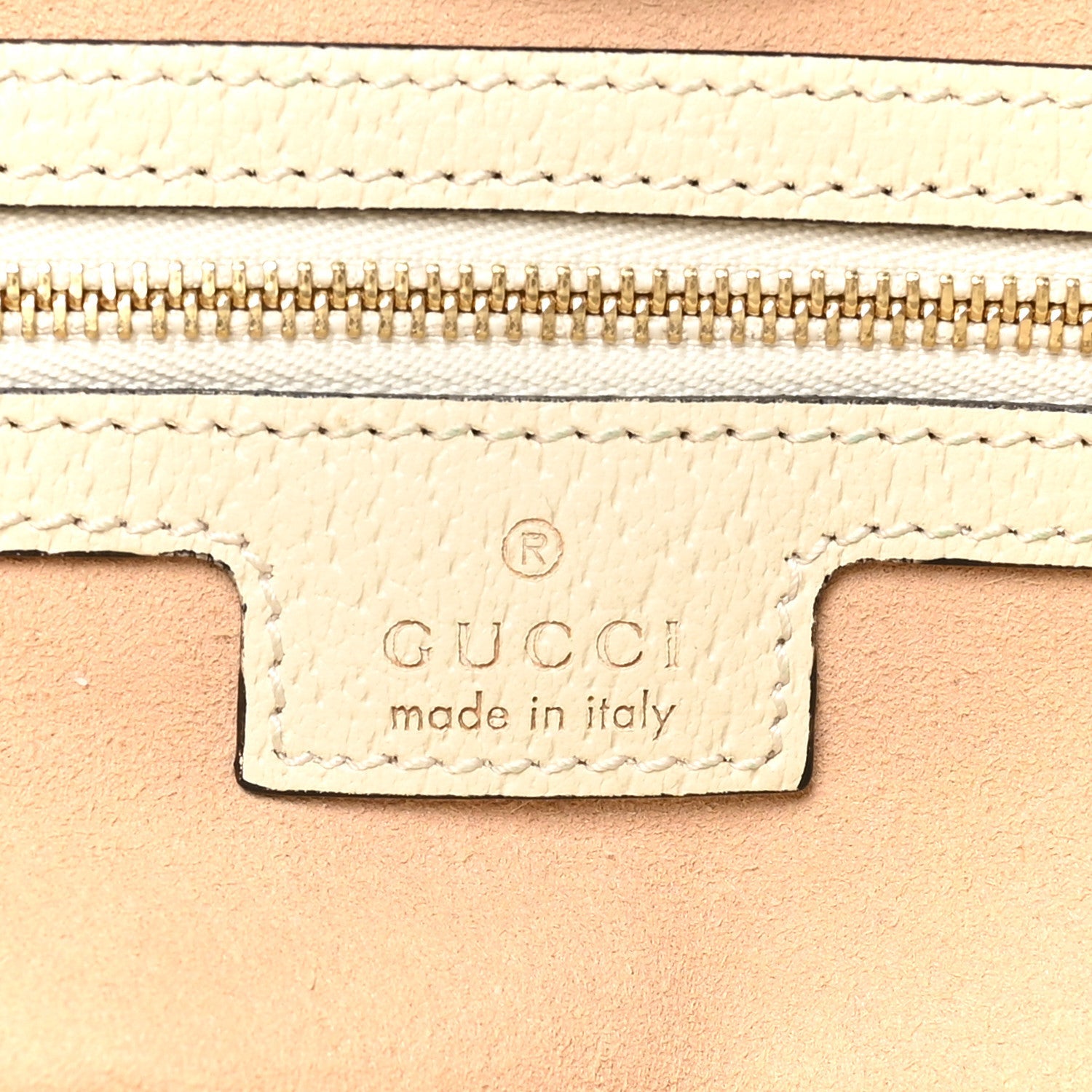 GG Supreme Monogram Textured Dollar Calfskin Web Medium Ophidia Shopping Tote Beige Ebony Mystic White