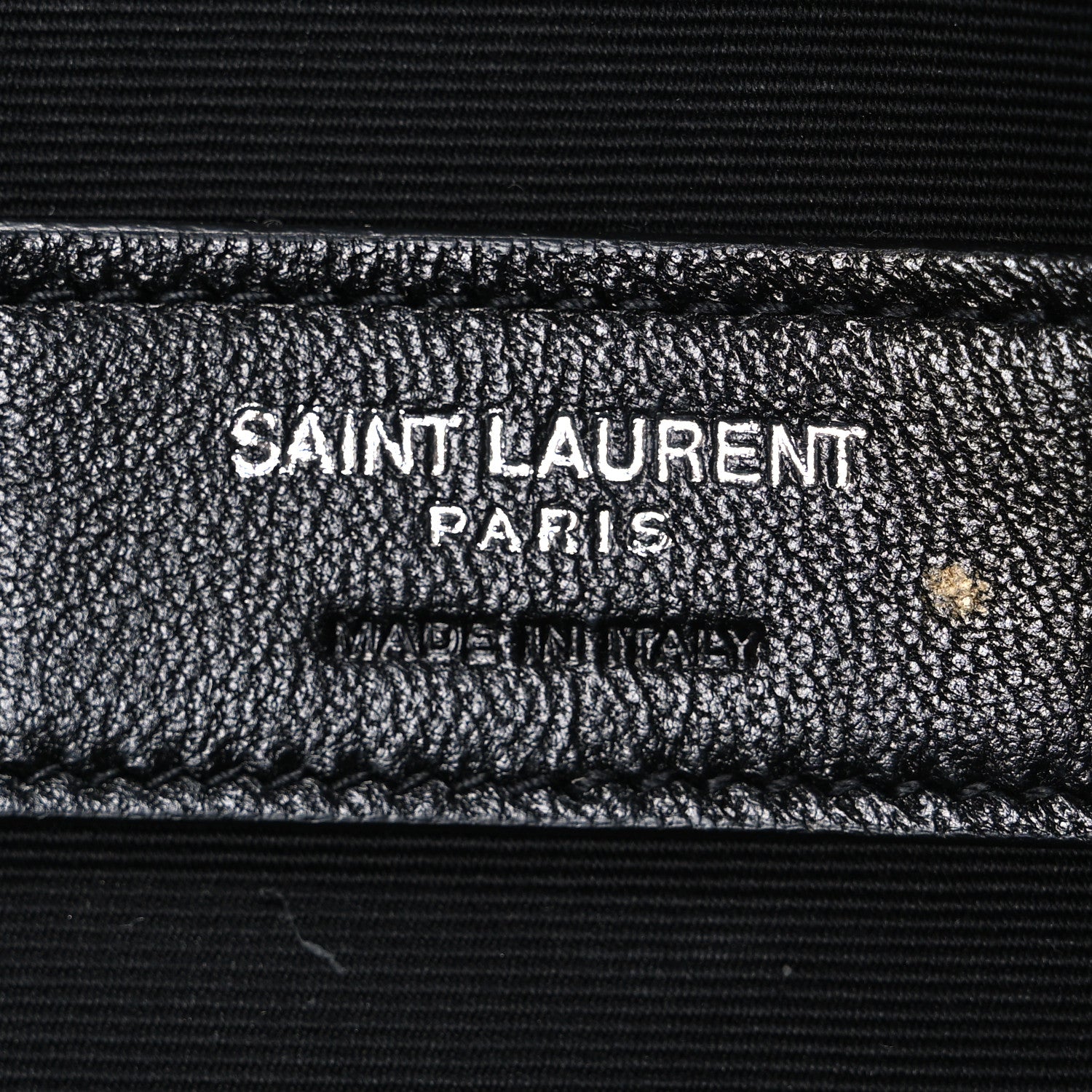 Linen Canvas Rive Gauche Zipped Pouch Deep Grey Black