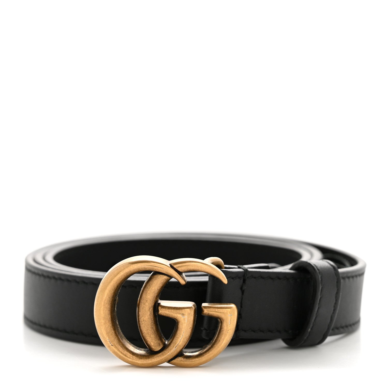 Calfskin Double G 20mm Belt 80 32 Black