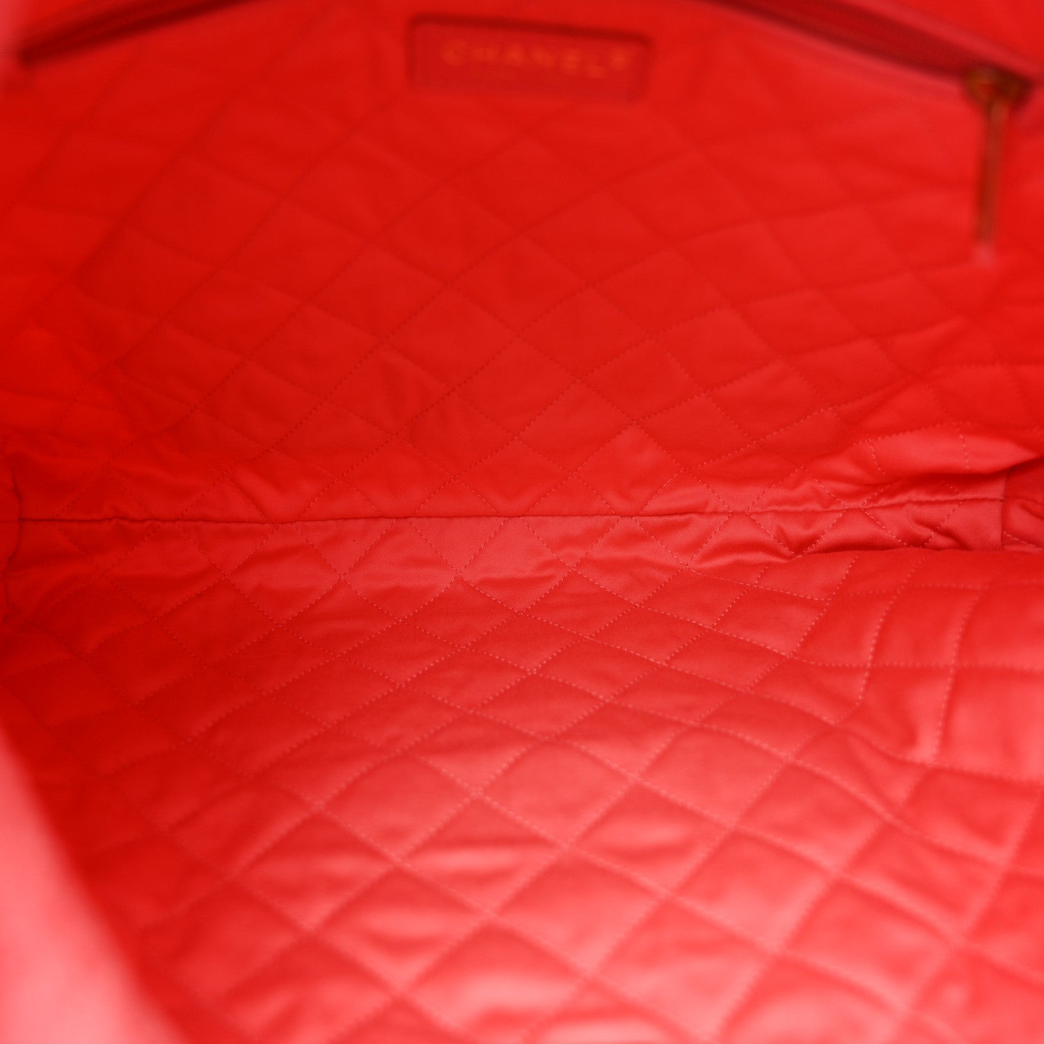 Washed Denim Quilted Chanel 22 Red