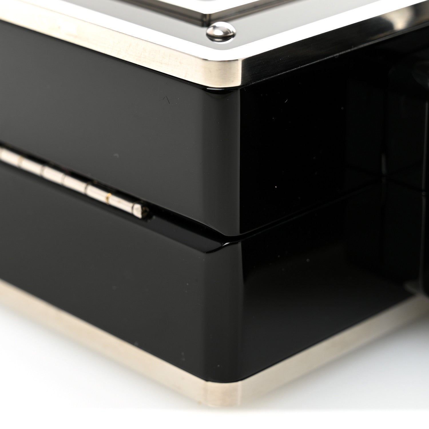 Plexiglass Crystal Buonasera Film Projector Minaudiere Clutch Black