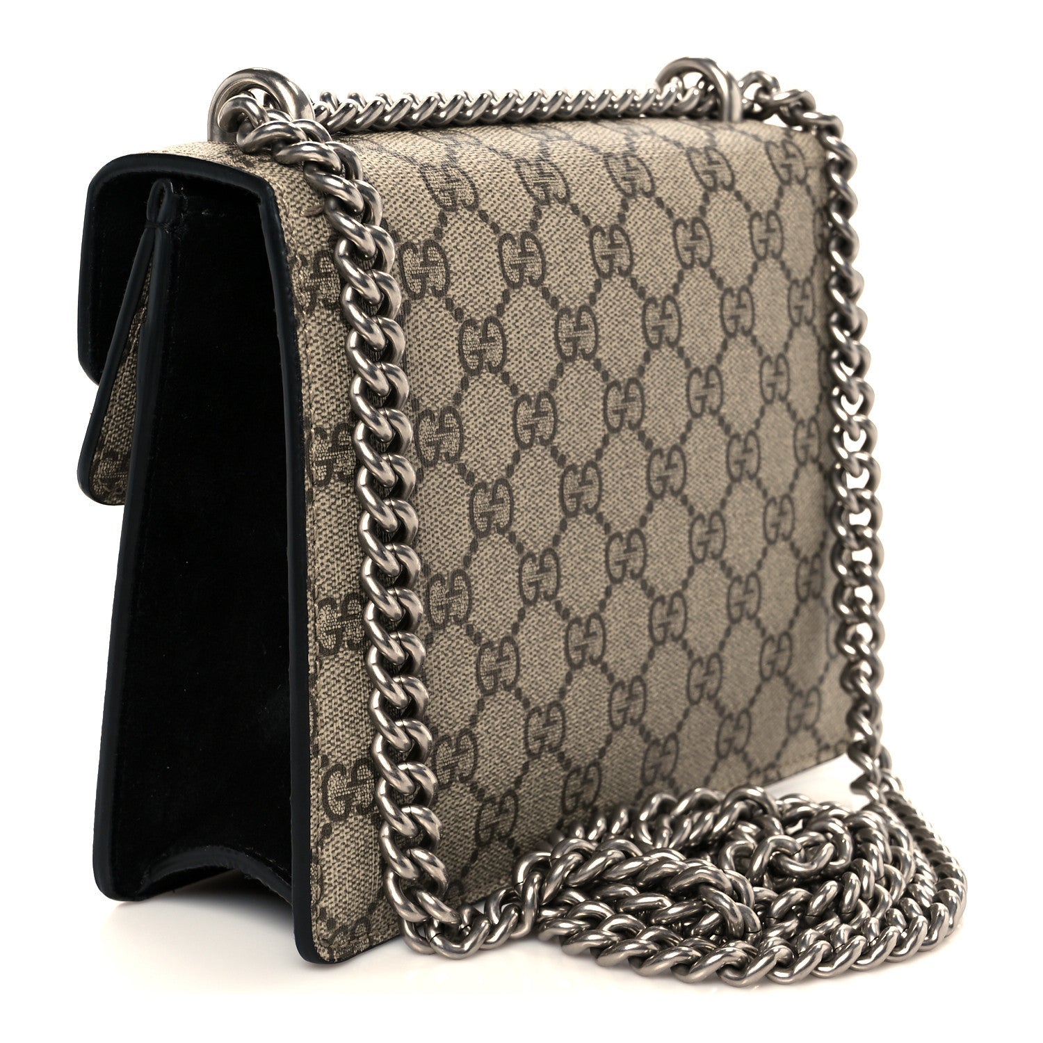 GG Supreme Monogram Mini Dionysus Shoulder Bag Black