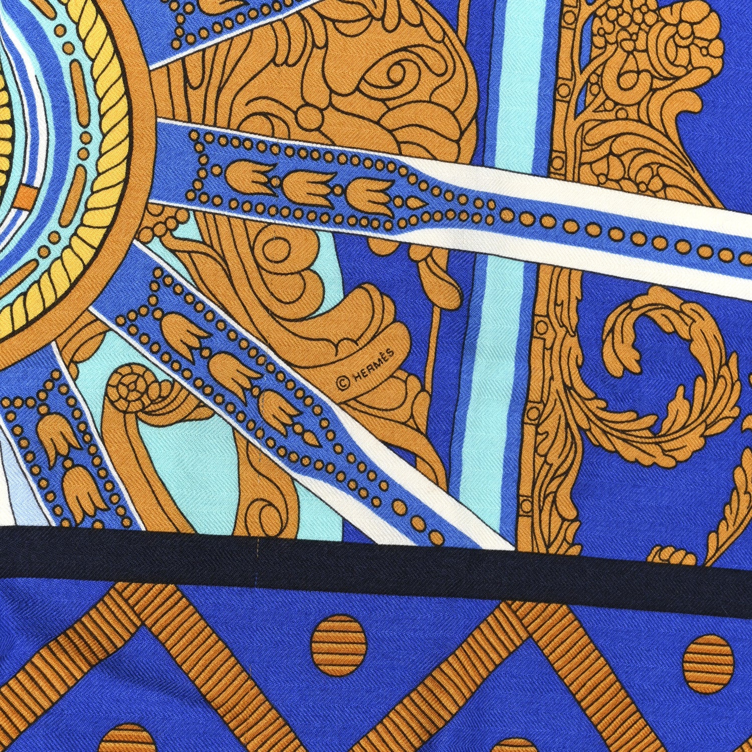 Cashmere Silk Balade En Berline Shawl 140 Bleu Ciel Jaune Vif Bleu Vif