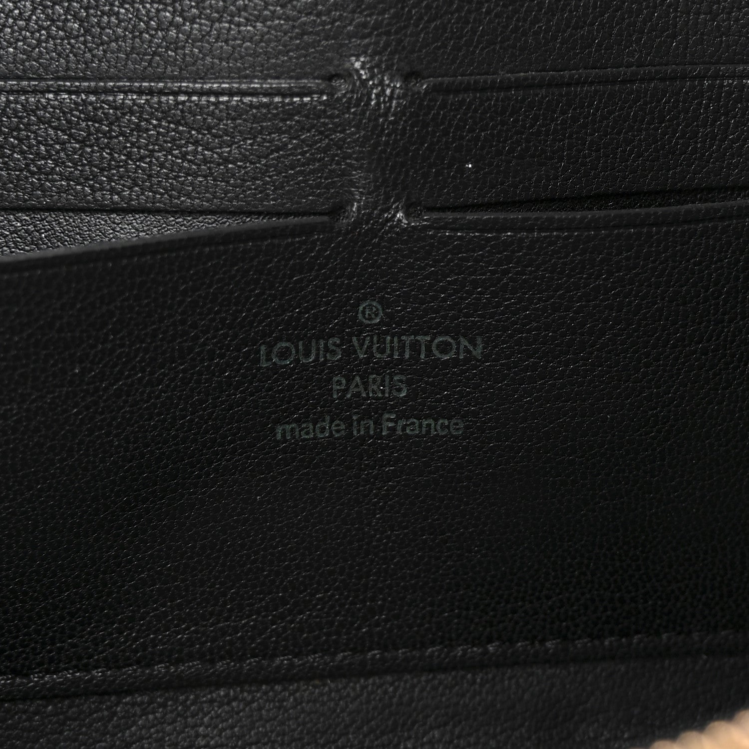 Snakeskin Monogram Zippy Wallet Black