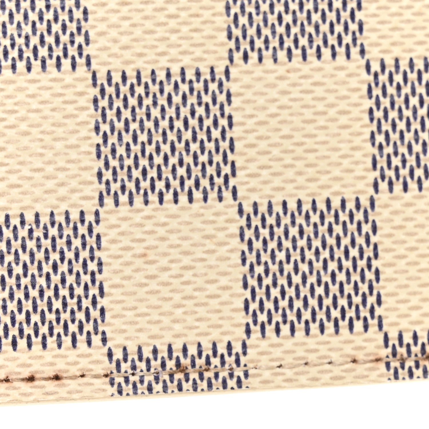 Damier Azur Felicie Chain Wallet Zippered Insert Rose Ballerine