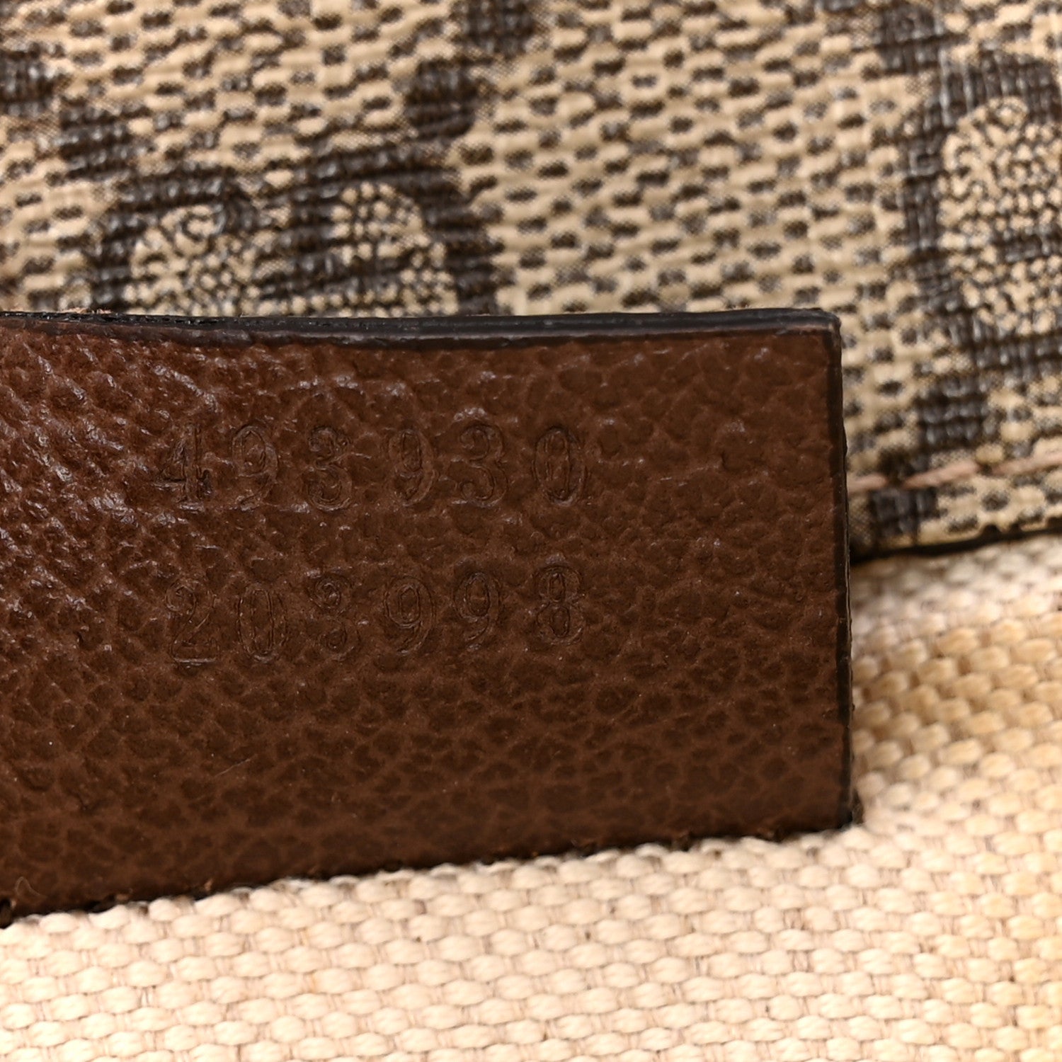 GG Supreme Monogram Neo Vintage Web Belt Bag Brown
