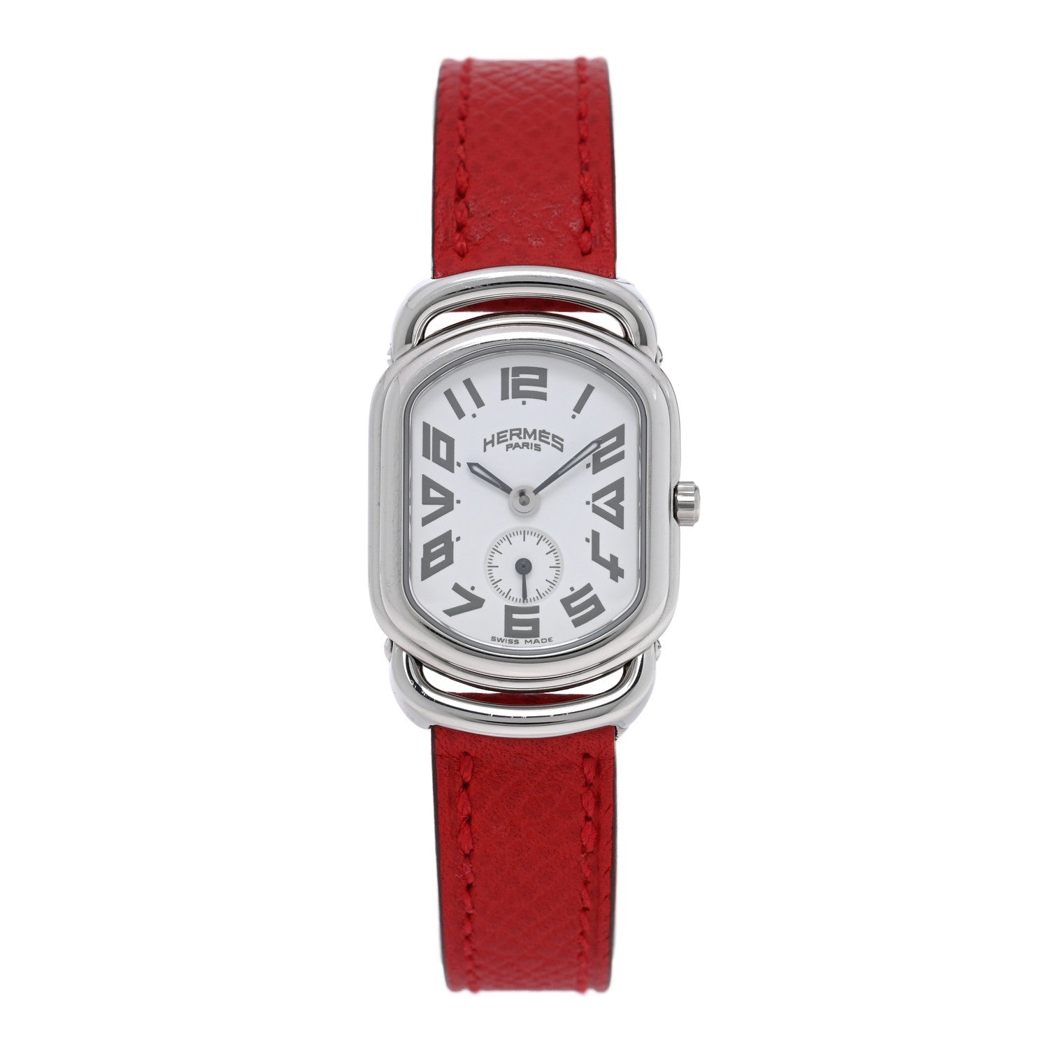Stainless Steel Epsom 20mm Rallye Quartz Watch Rouge
