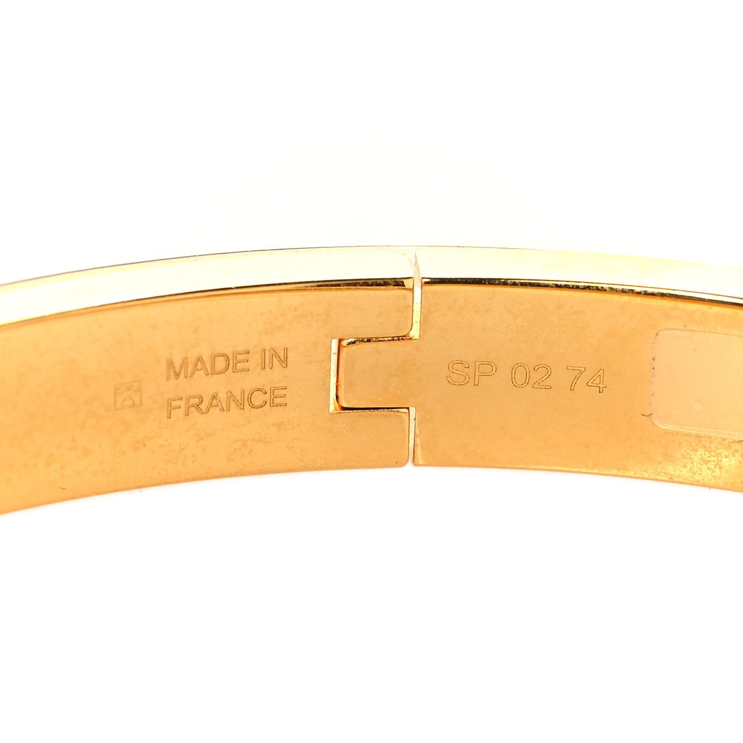 Enamel Mini Clic Kelly Bracelet PM Creme