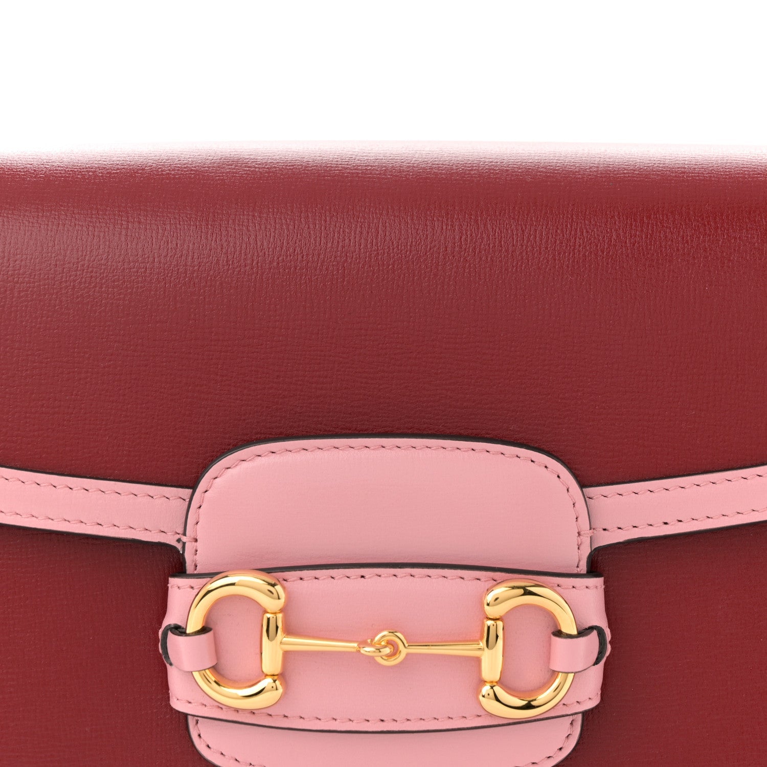 Azalea Calfskin Horsebit 1955 Shoulder Bag New Cherry Red Wild Rose