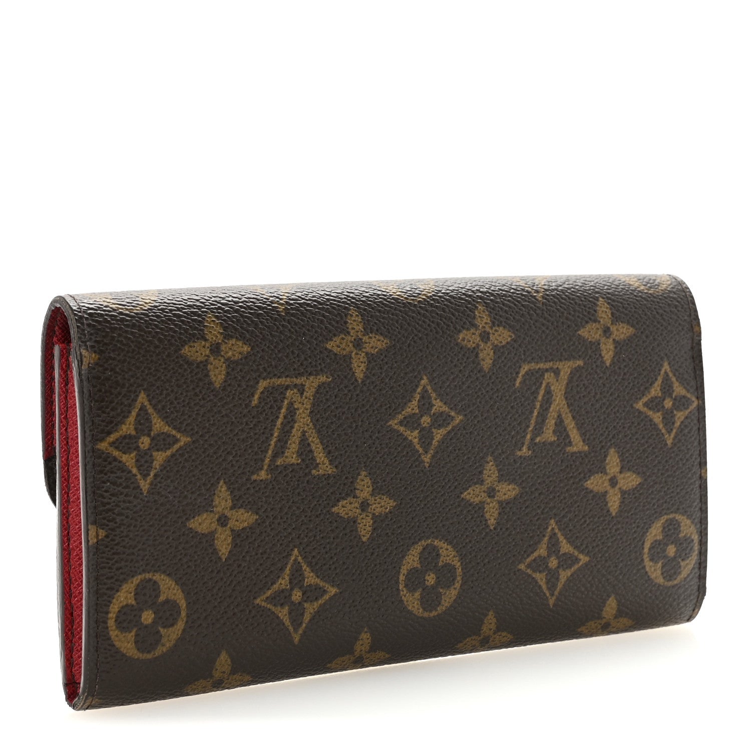 Monogram Emilie Wallet Red