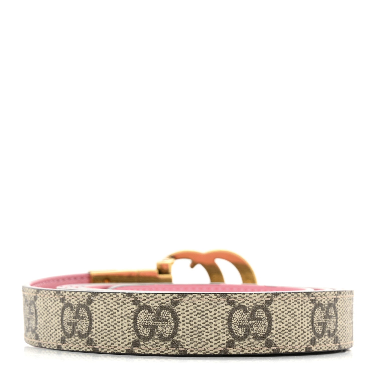 GG Supreme Monogram Plutone Calfskin Double G Reversible 20mm 110 44 Belt