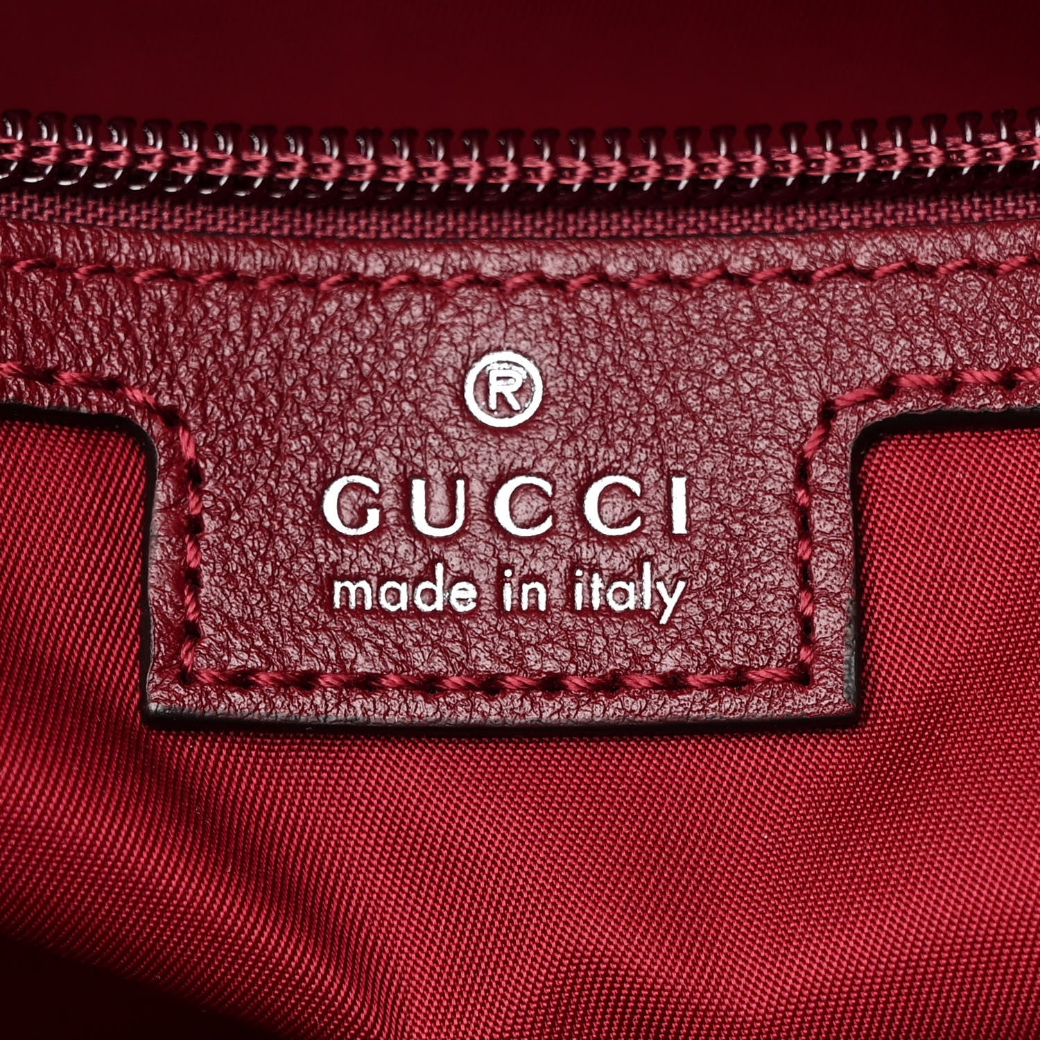 GG Supreme Monogram Large Shopping Tote Rosso Ancora