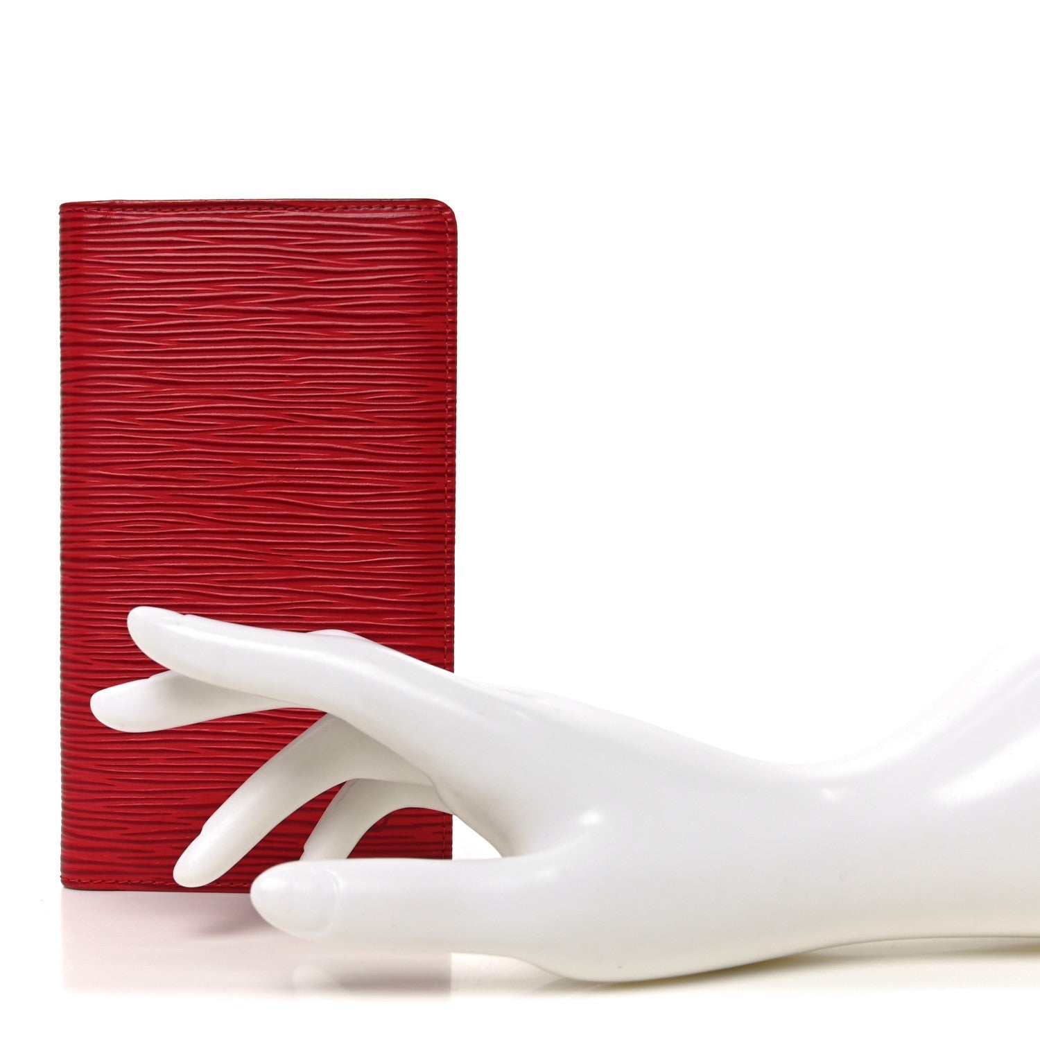 Epi Checkbook Organizer Wallet Castillan Red
