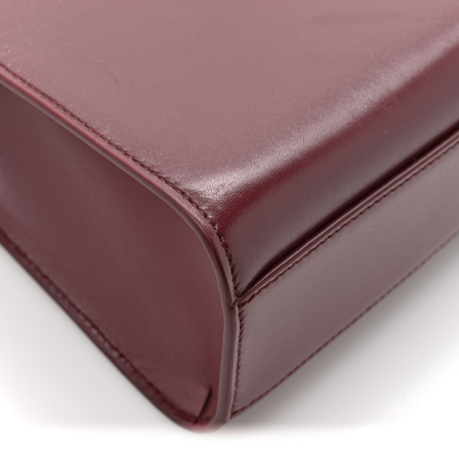 Smooth Calfskin Manhattan Shoulder Bag Rouge Legion