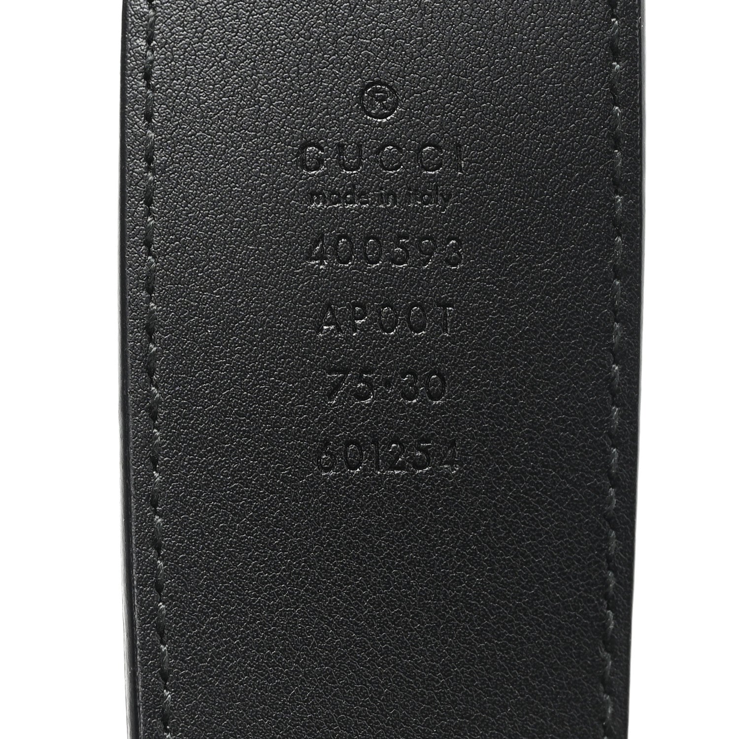 Calfskin Double G 40mm Belt 75 30 Black