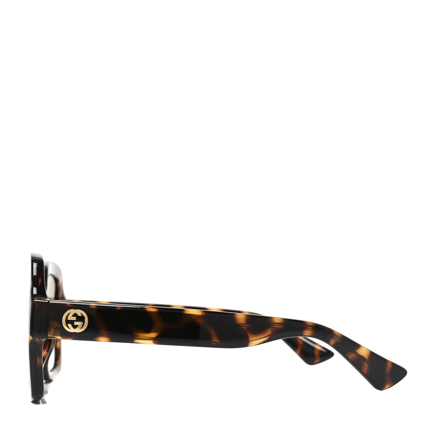 Acetate Square Frame Sunglasses GG1337S Havana
