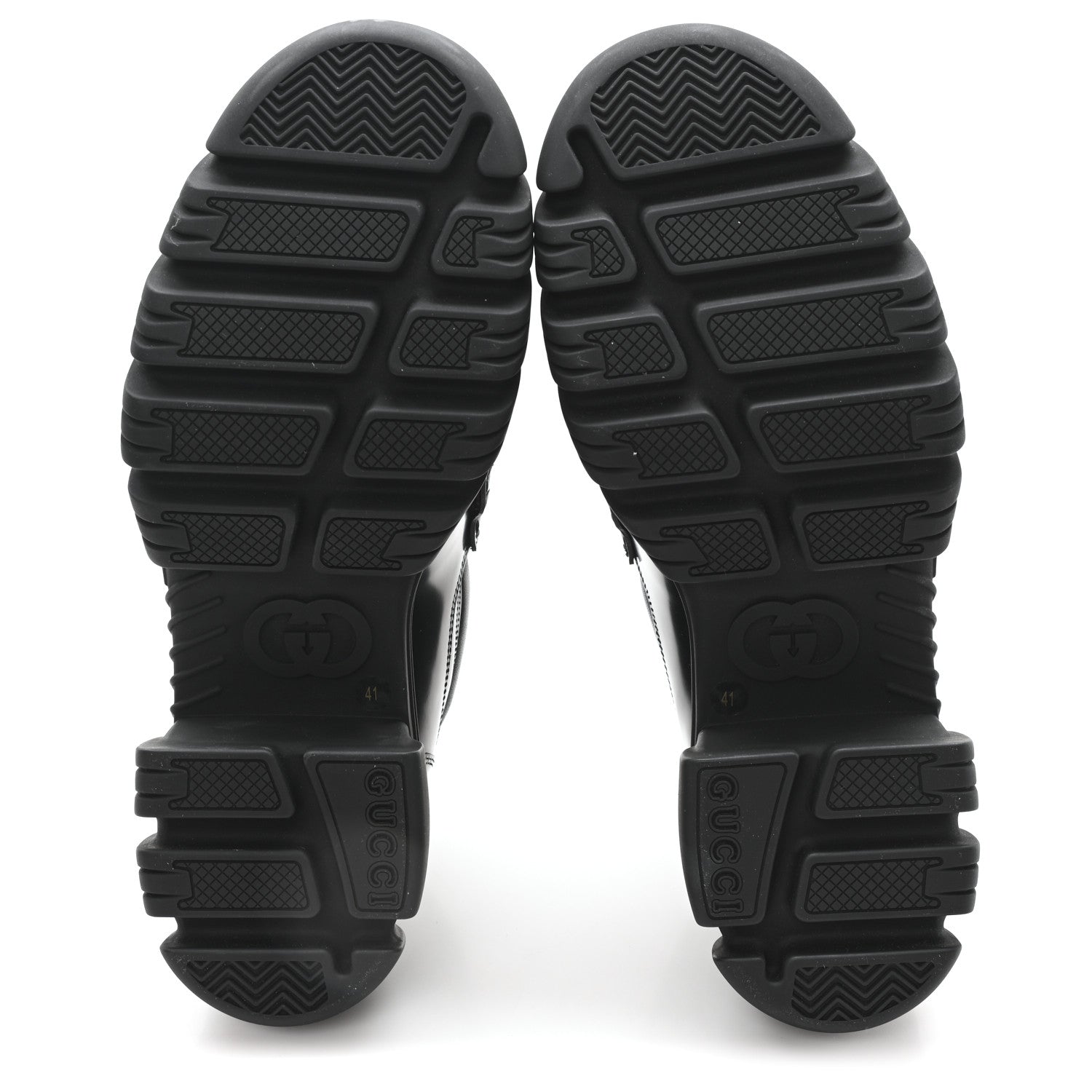 Magnum Calfskin Nappa Samoa Womens Horsebit Platform Chunky Lug Sole 40mm Loafers 41 Black