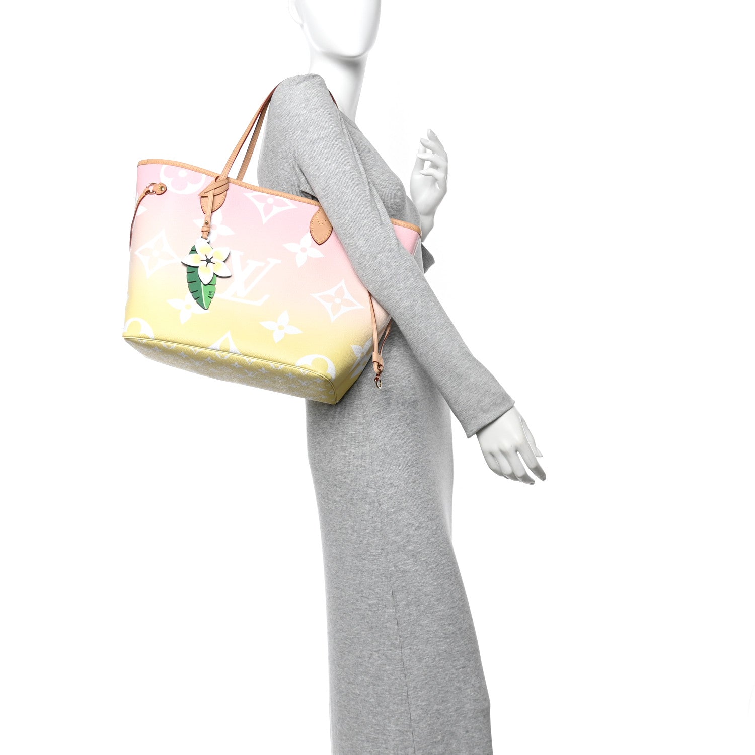 Monogram Giant By The Pool Neverfull MM Light Pink