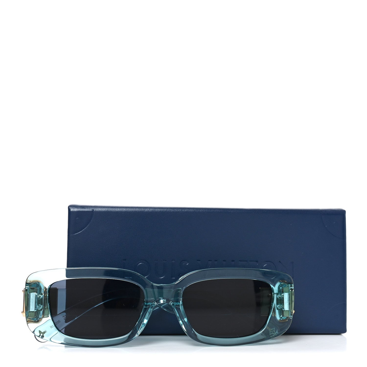 Acetate S Lock Cat Eye Sunglasses Z2818W Crystal Blue