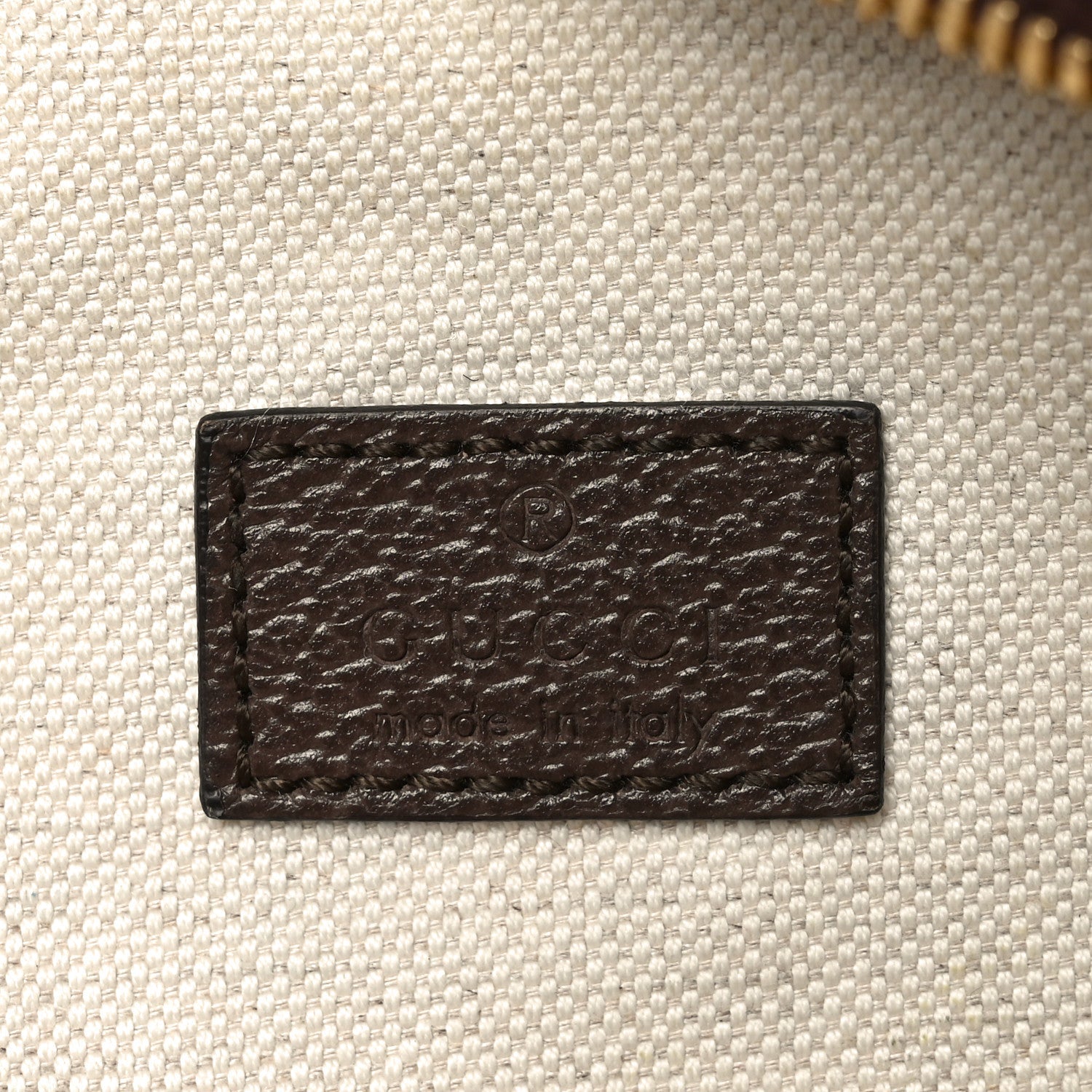 Monogram Jumbo GG Textured Dollar Calfskin Web Belt Bag Camel Ebony New Acero