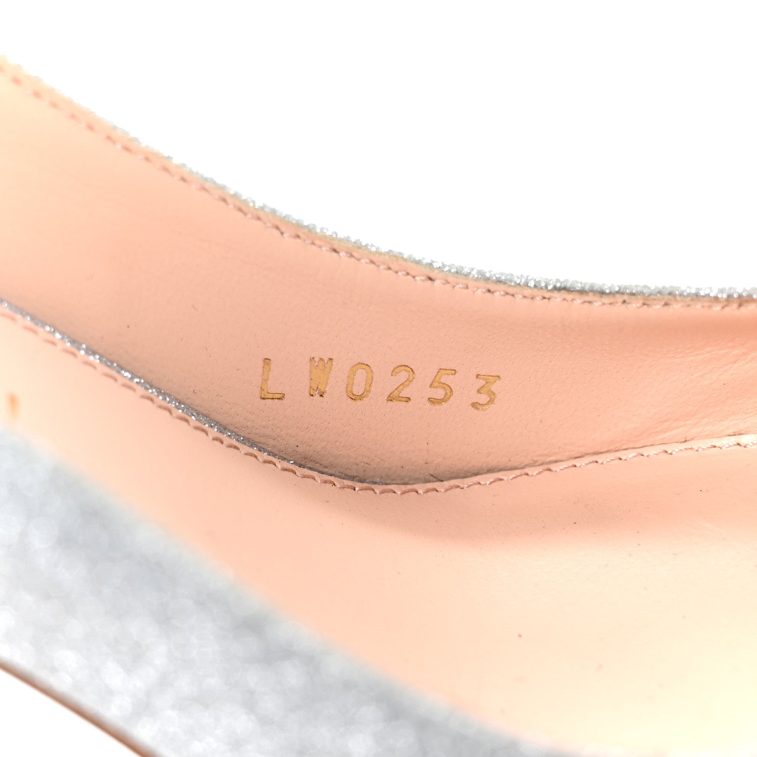 Glitter Fabric Blossom Pumps 37 Silver