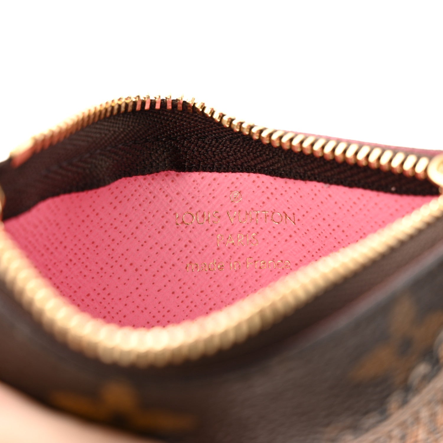 Monogram 2022 Christmas Animation Paris Key Pouch Pink