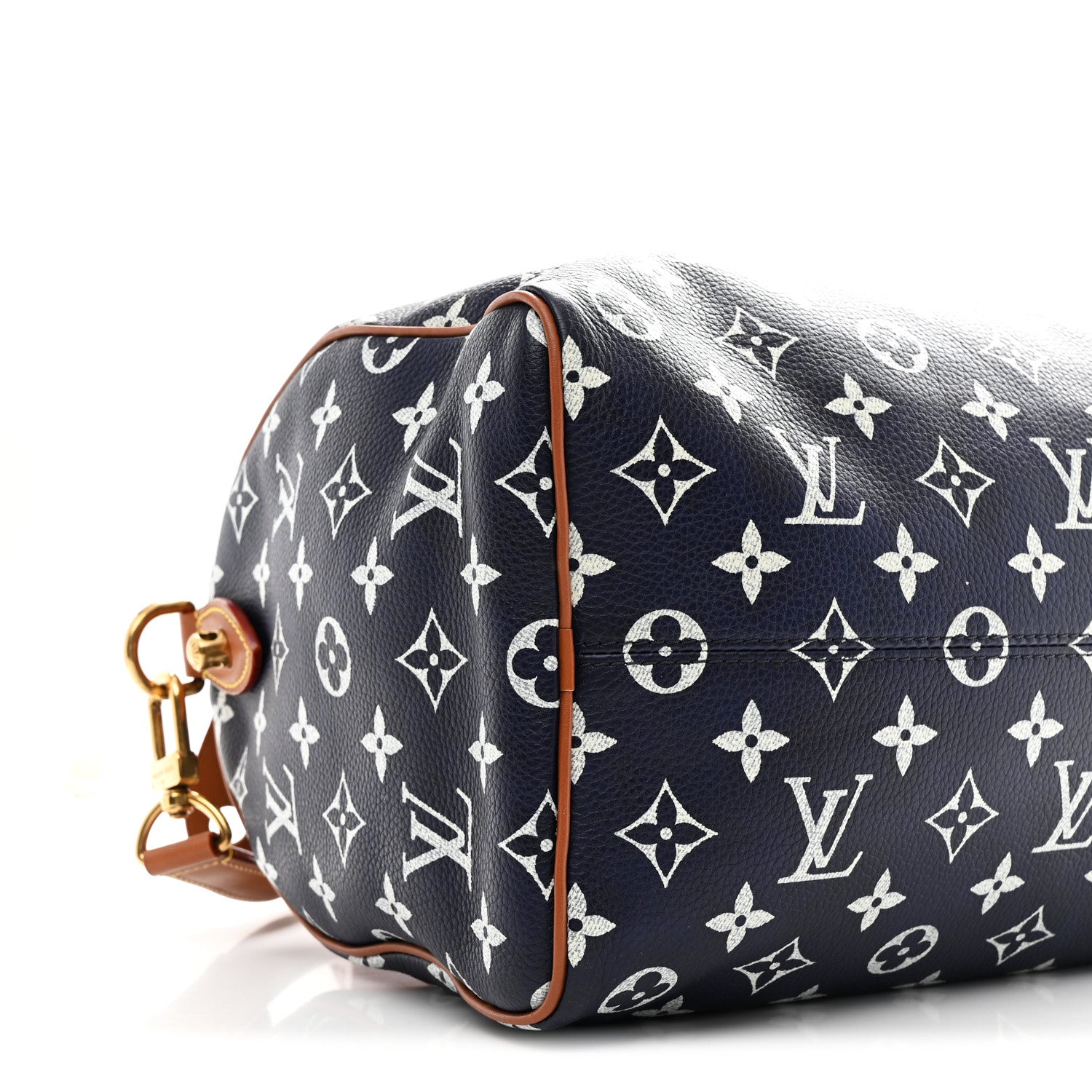Calfskin Monogram Speedy P9 Bandouliere 30 Indigo