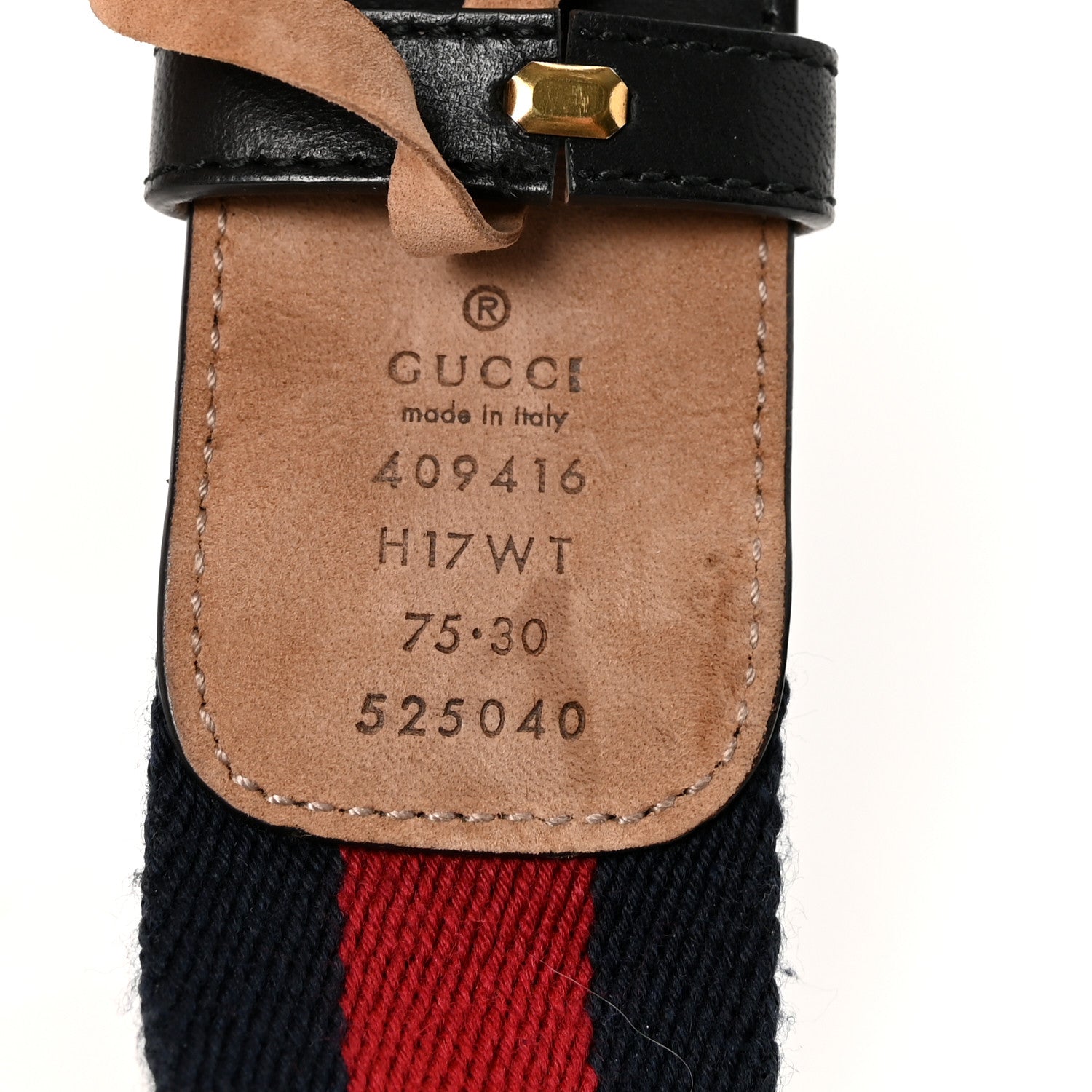 Nylon Calfskin Double G Web 40mm Belt 75 30 Blue Red Black