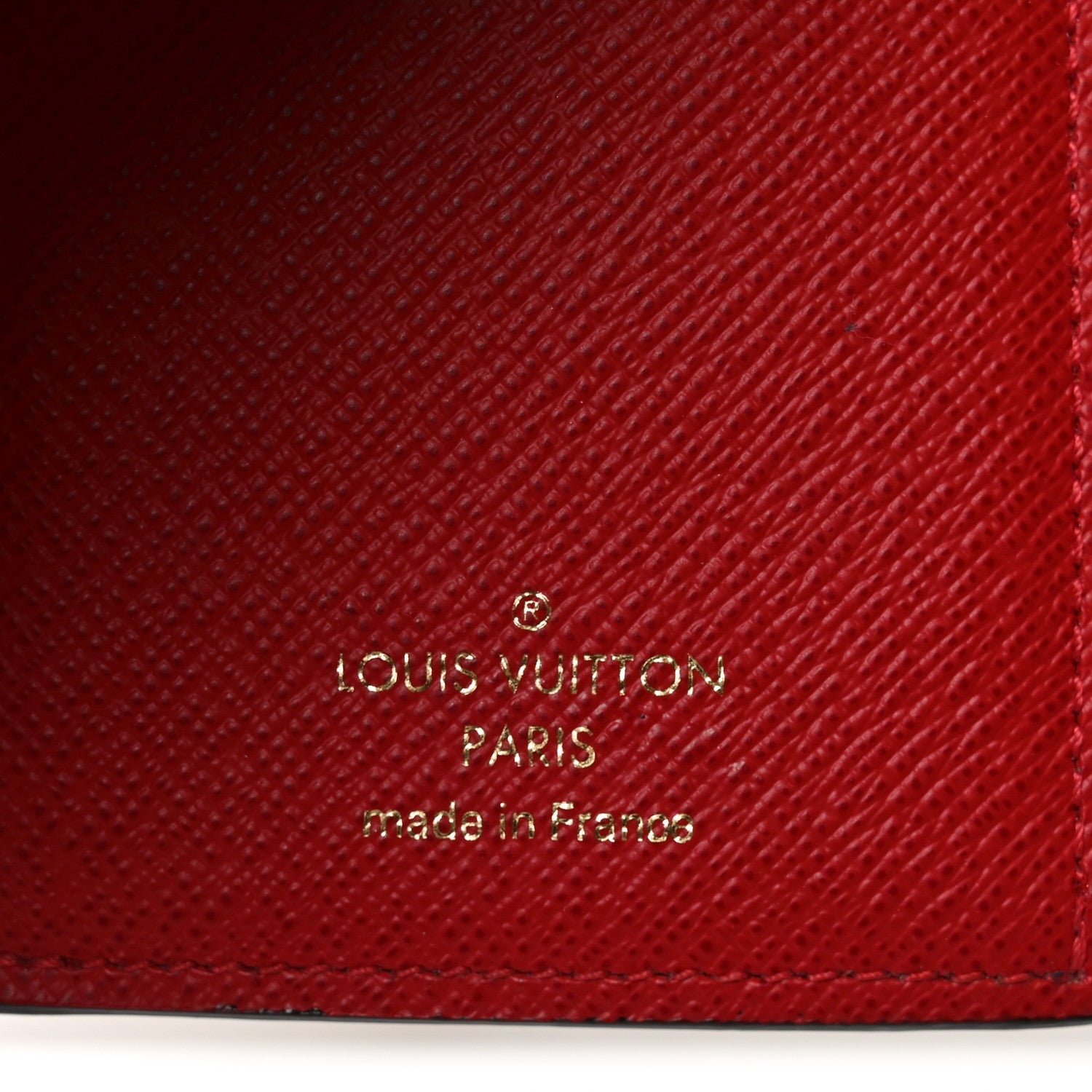Damier Ebene Victorine Wallet Red