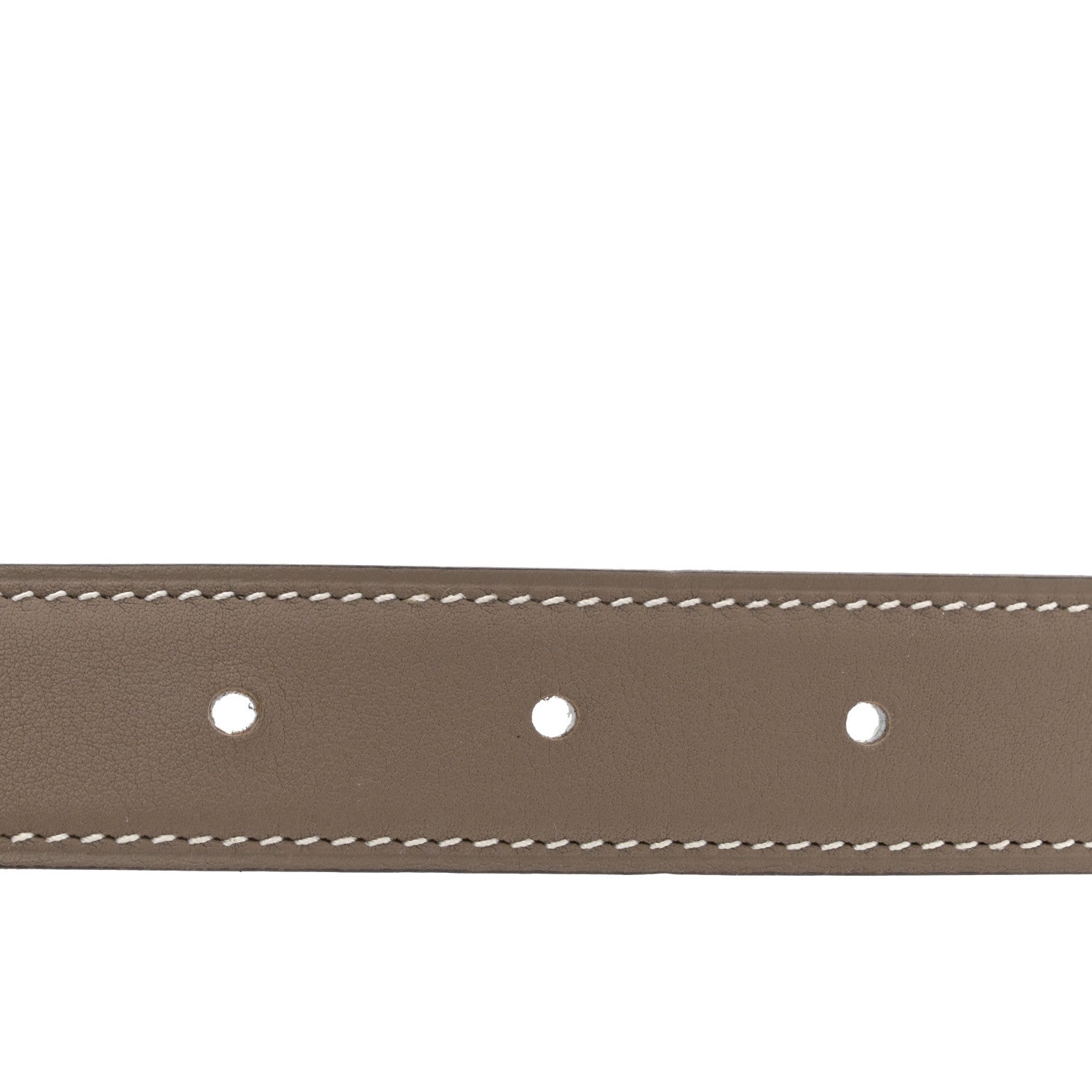Epsom Swift 24mm Mini Constance H Belt 90 36 White Etoupe