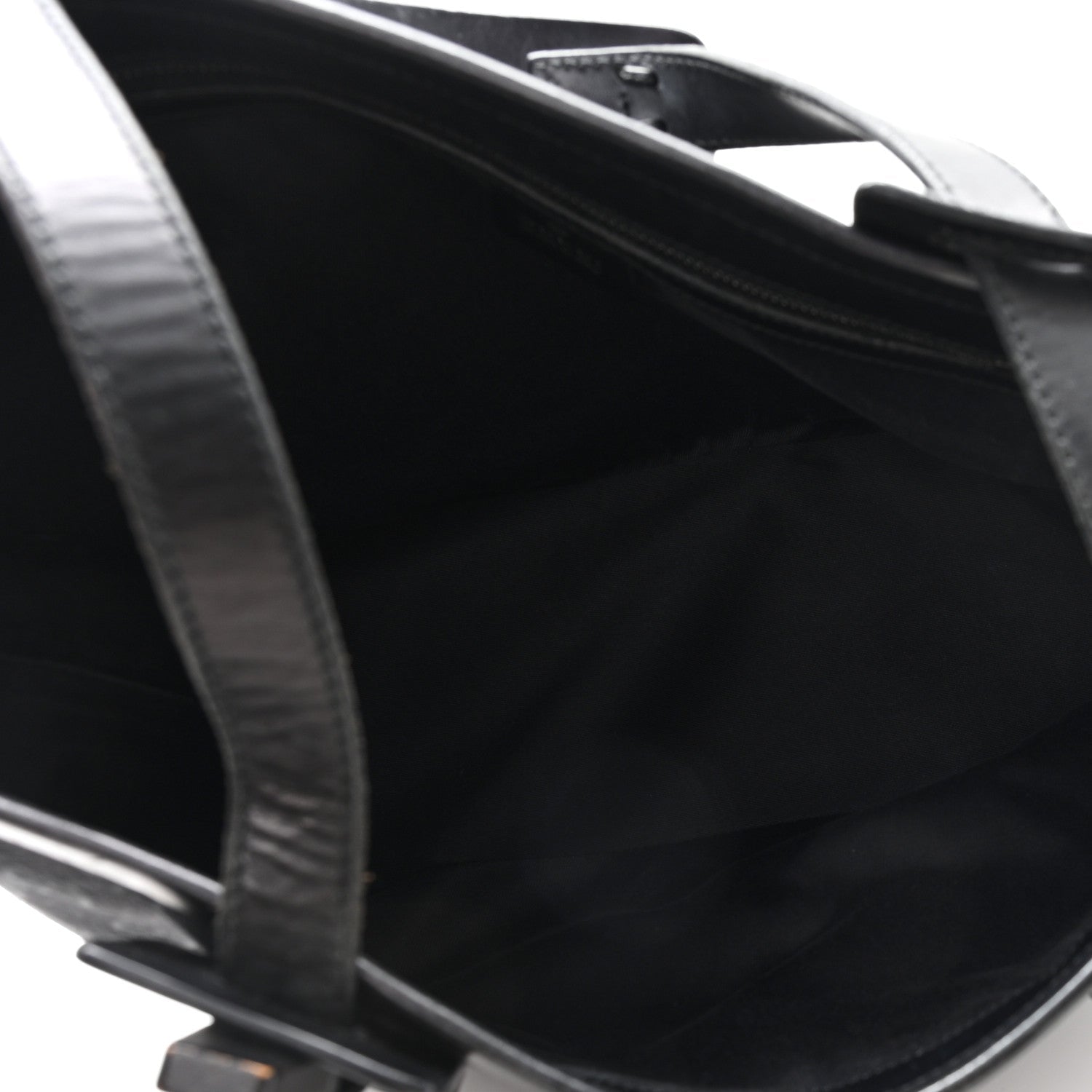 Canvas Monogram Tote Black