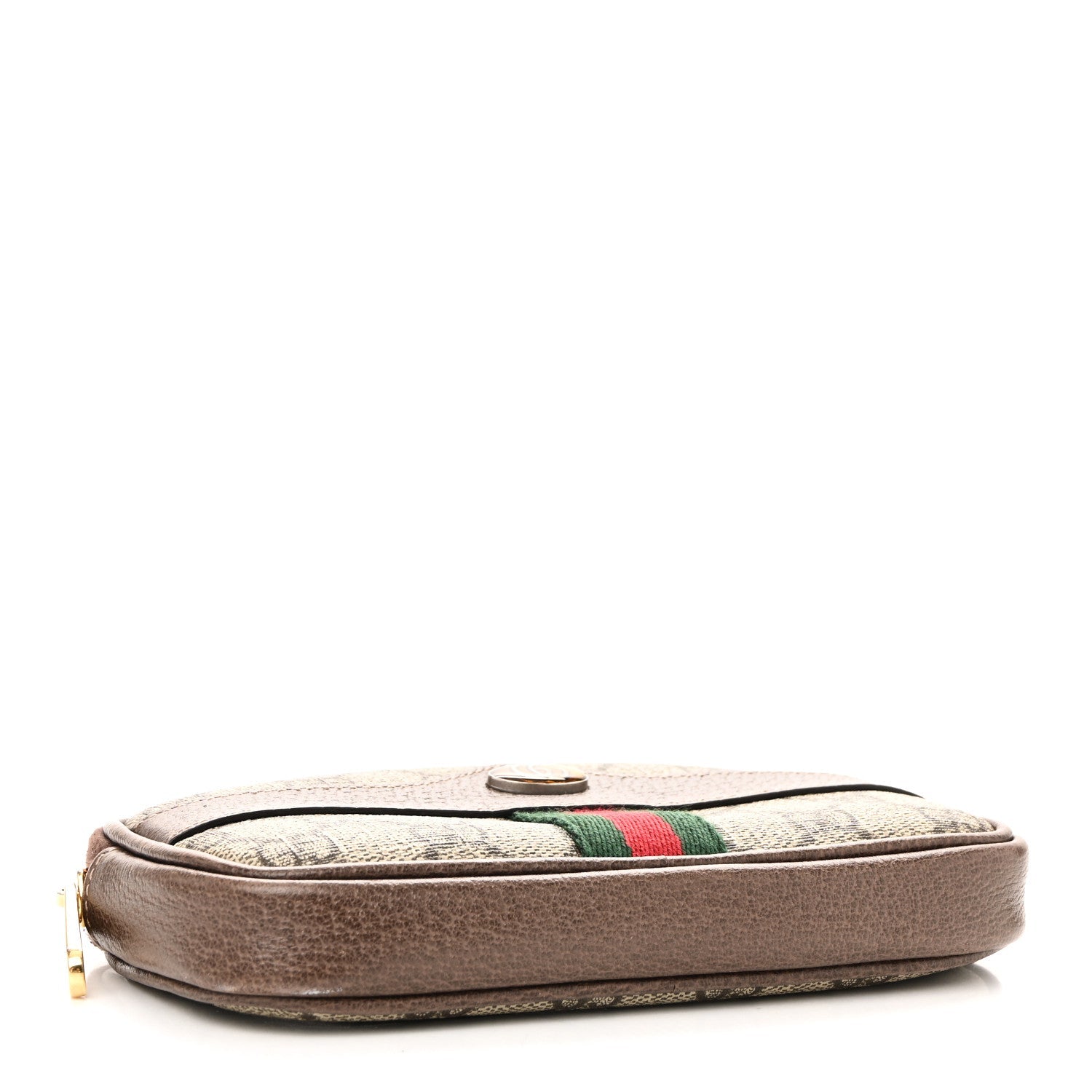 GG Supreme Monogram Ophidia Belted iPhone Case 85 34 Dark Brown