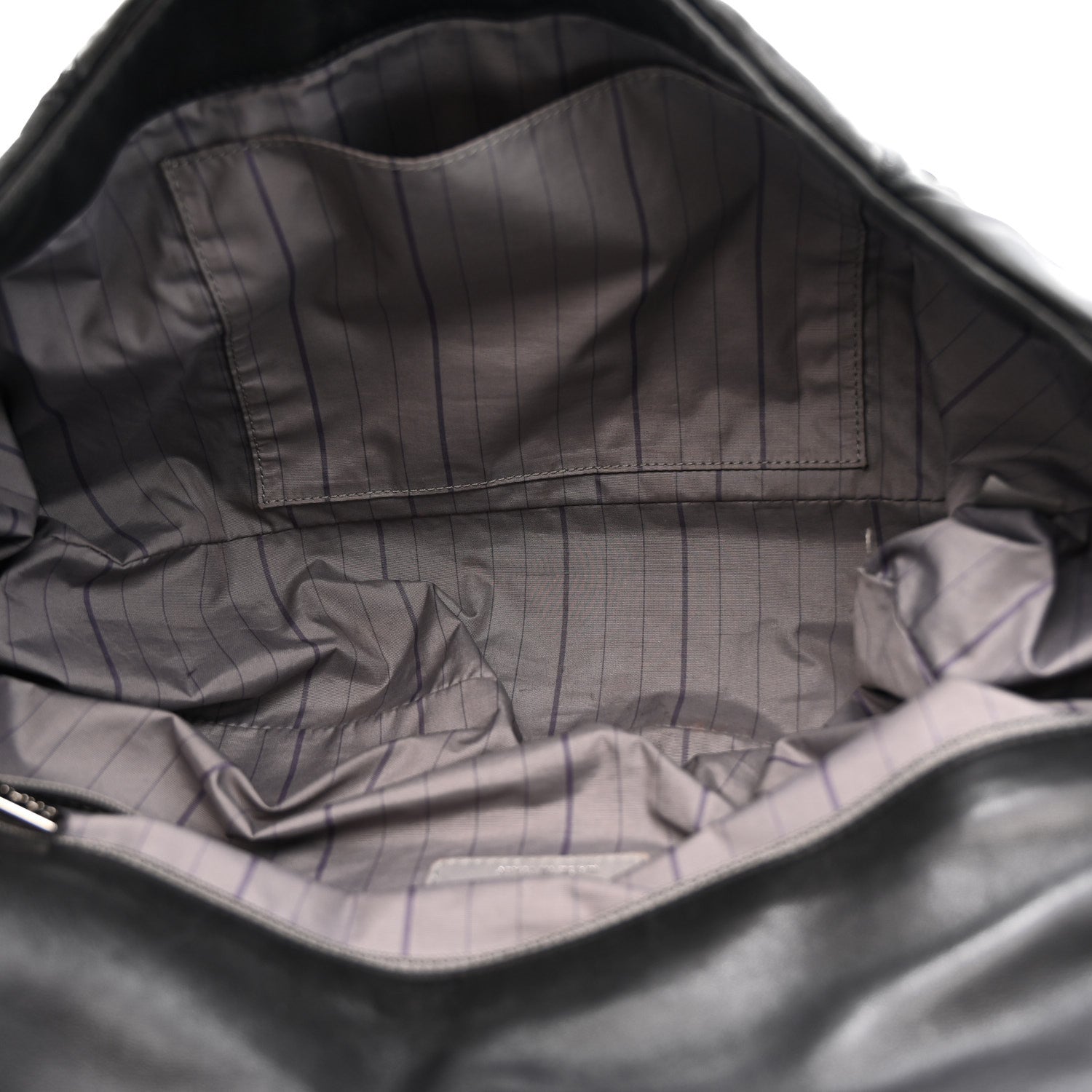 Lambskin Quilted Soft Squares Origami Flap Black