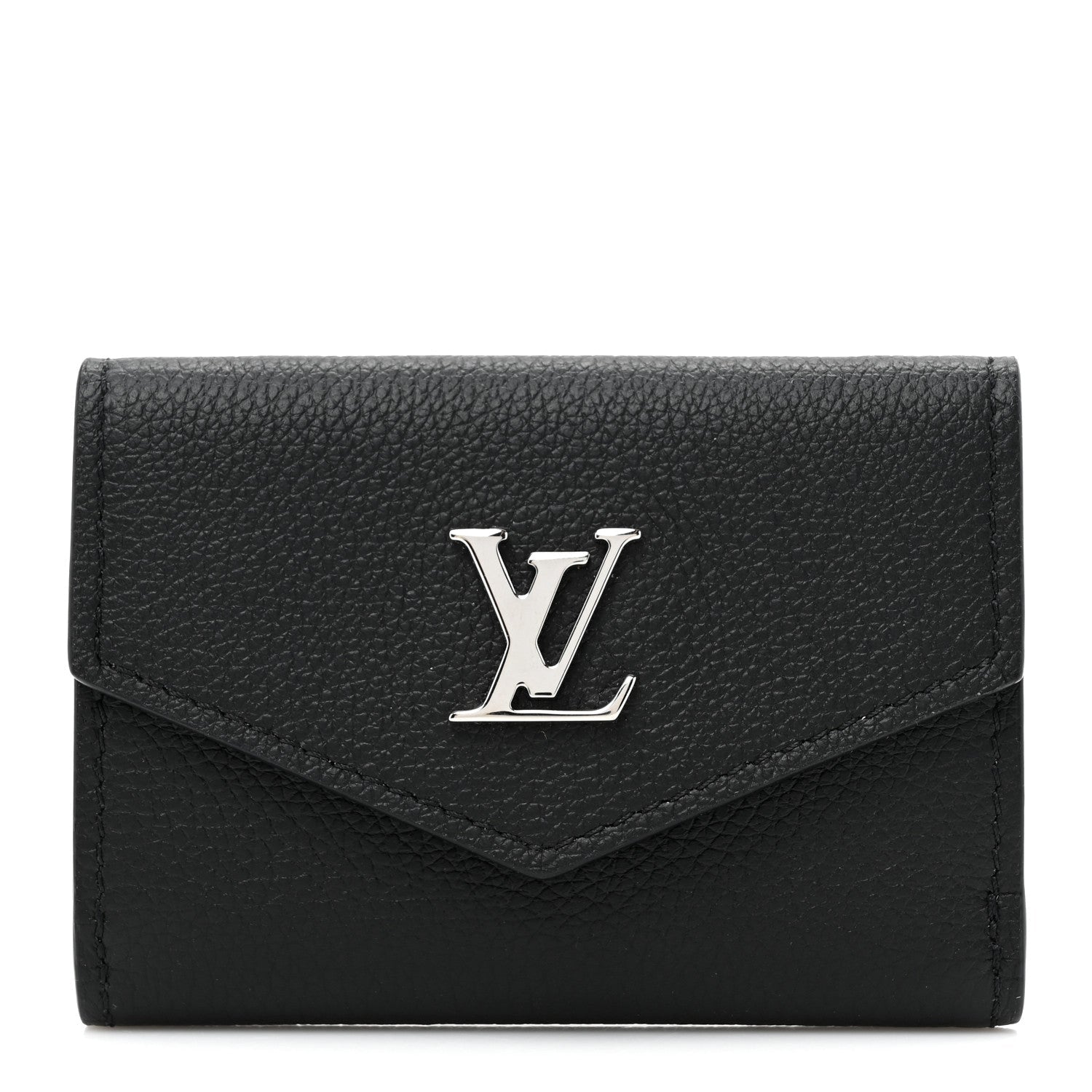 Soft Calfskin Lockmini Wallet Black